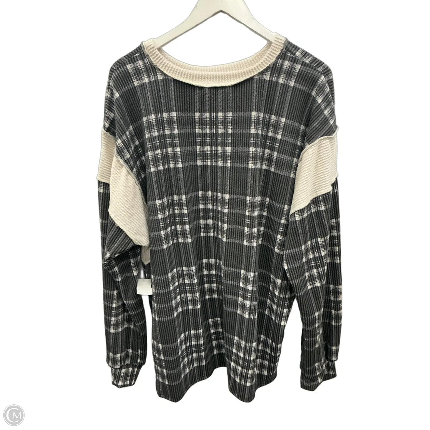 Top Long Sleeve By Heimish Usa In Grey, Size: 2x
