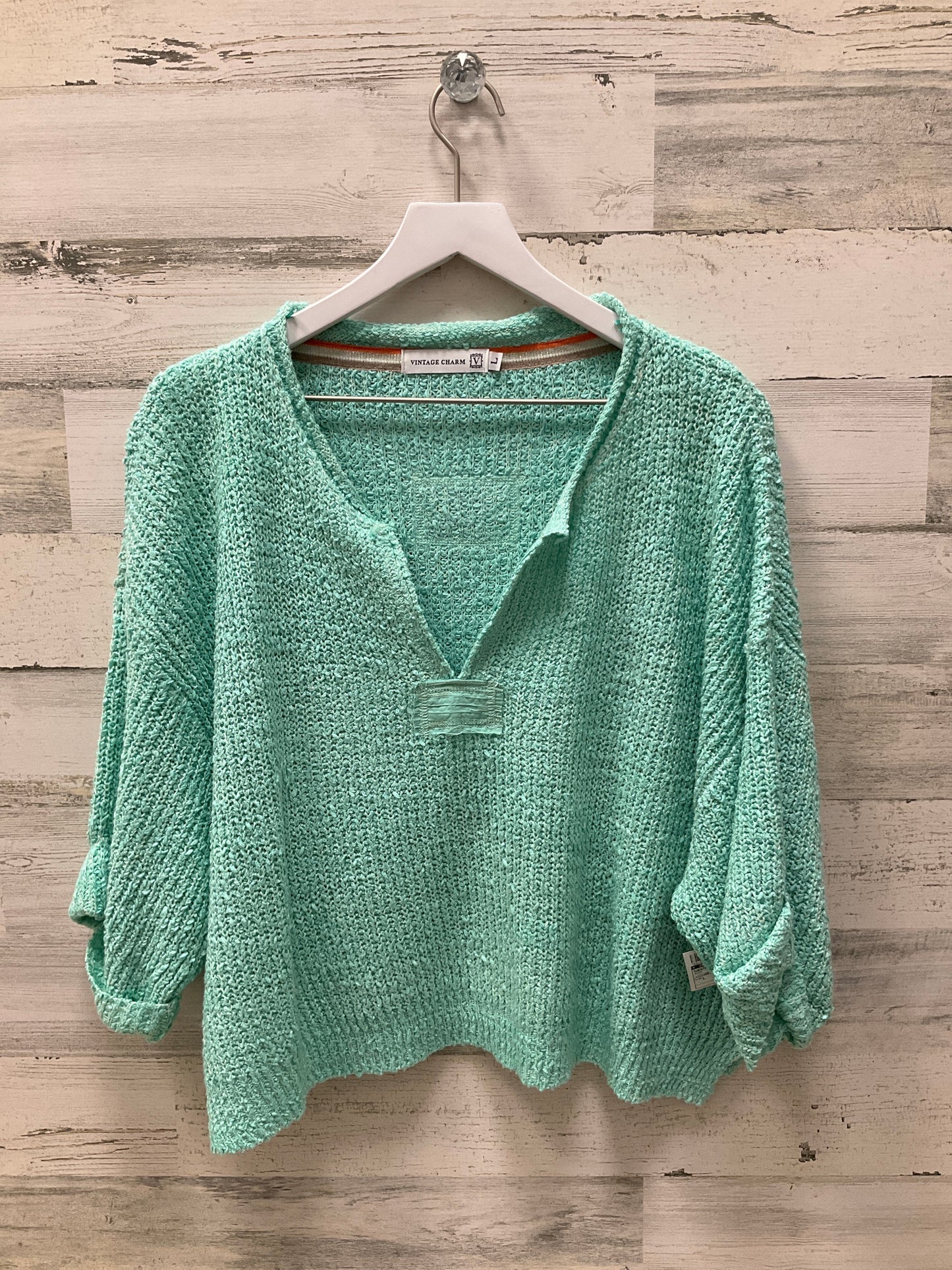 Sweater Short Sleeve By Cmc Size: L