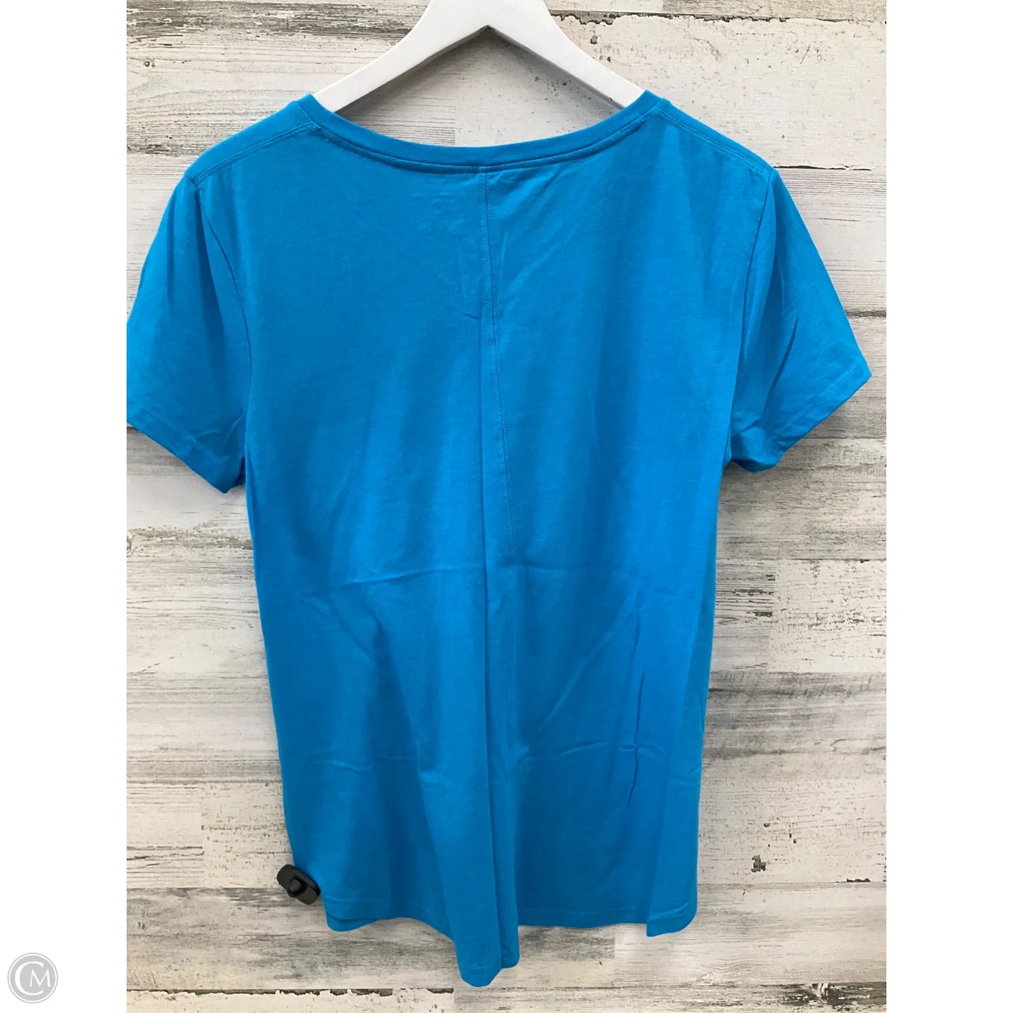 Athletic Top Short Sleeve By Tek Gear In Blue, Size: L