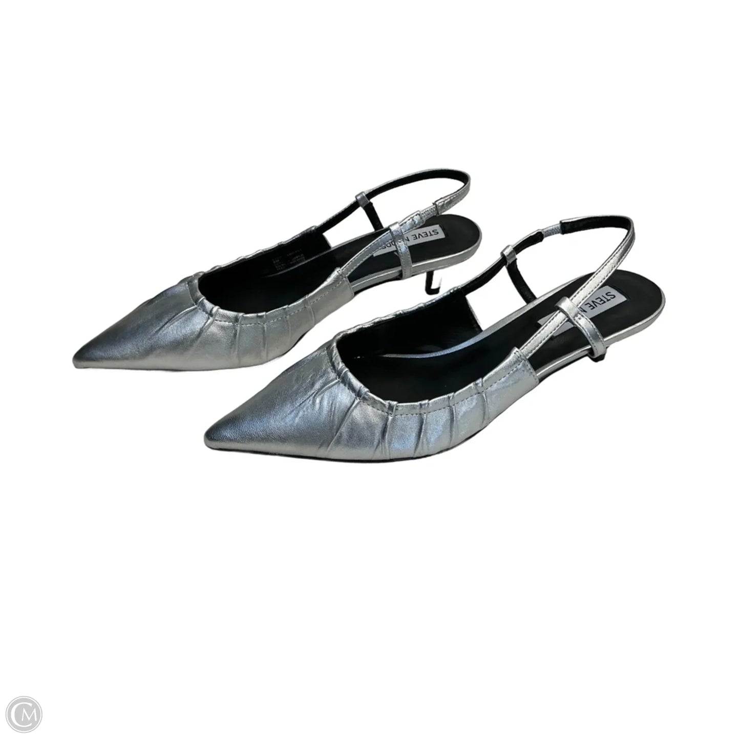 Shoes Heels Kitten By Steve Madden In Silver, Size: 8