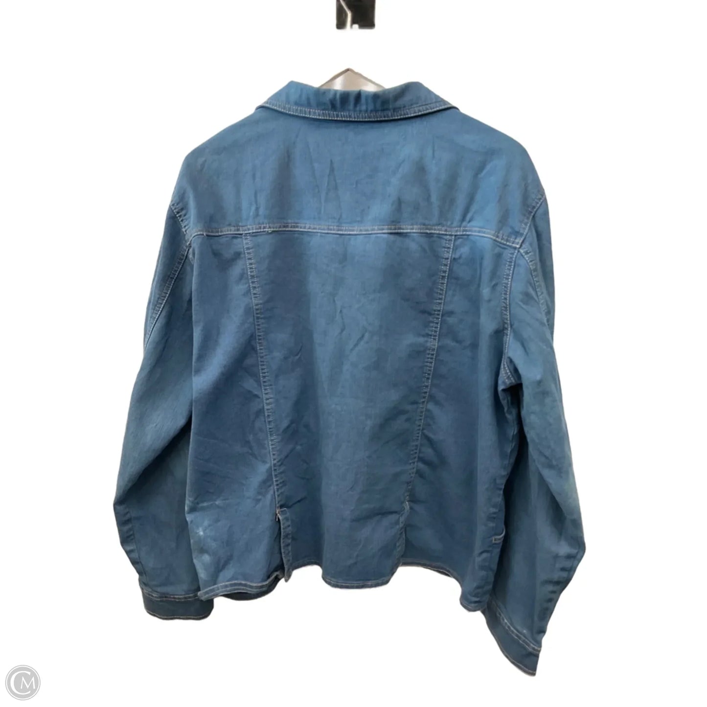 Jacket Denim By Clothes Mentor In Blue Denim, Size: Xl