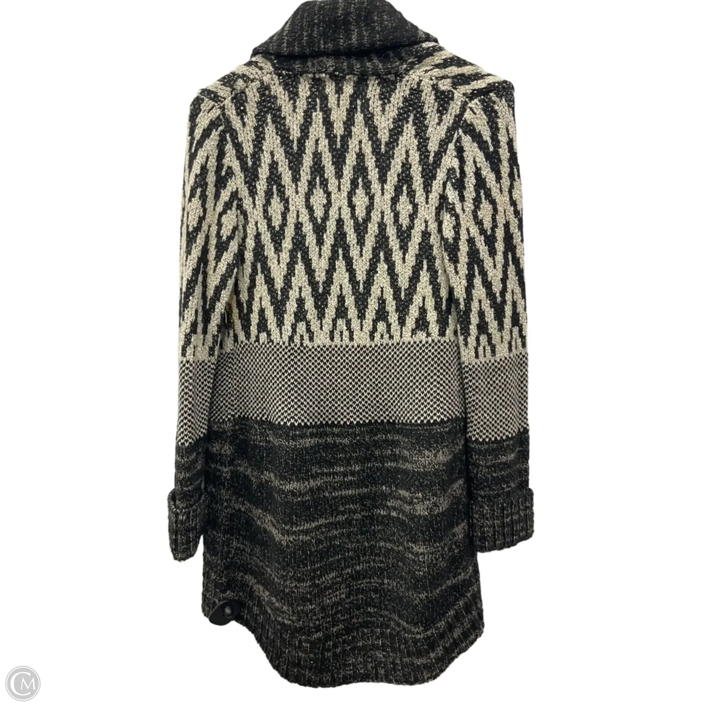 Sweater Cardigan By Lucky Brand In Black, Size: M