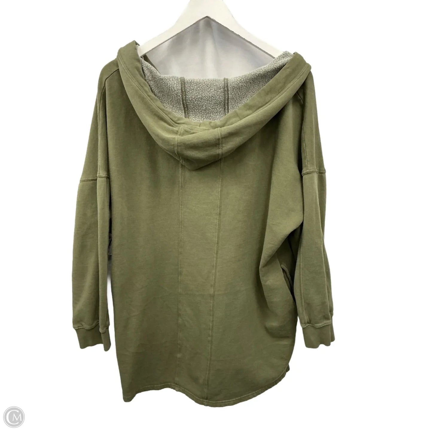 Sweatshirt Hoodie By Mono B In Green, Size: L