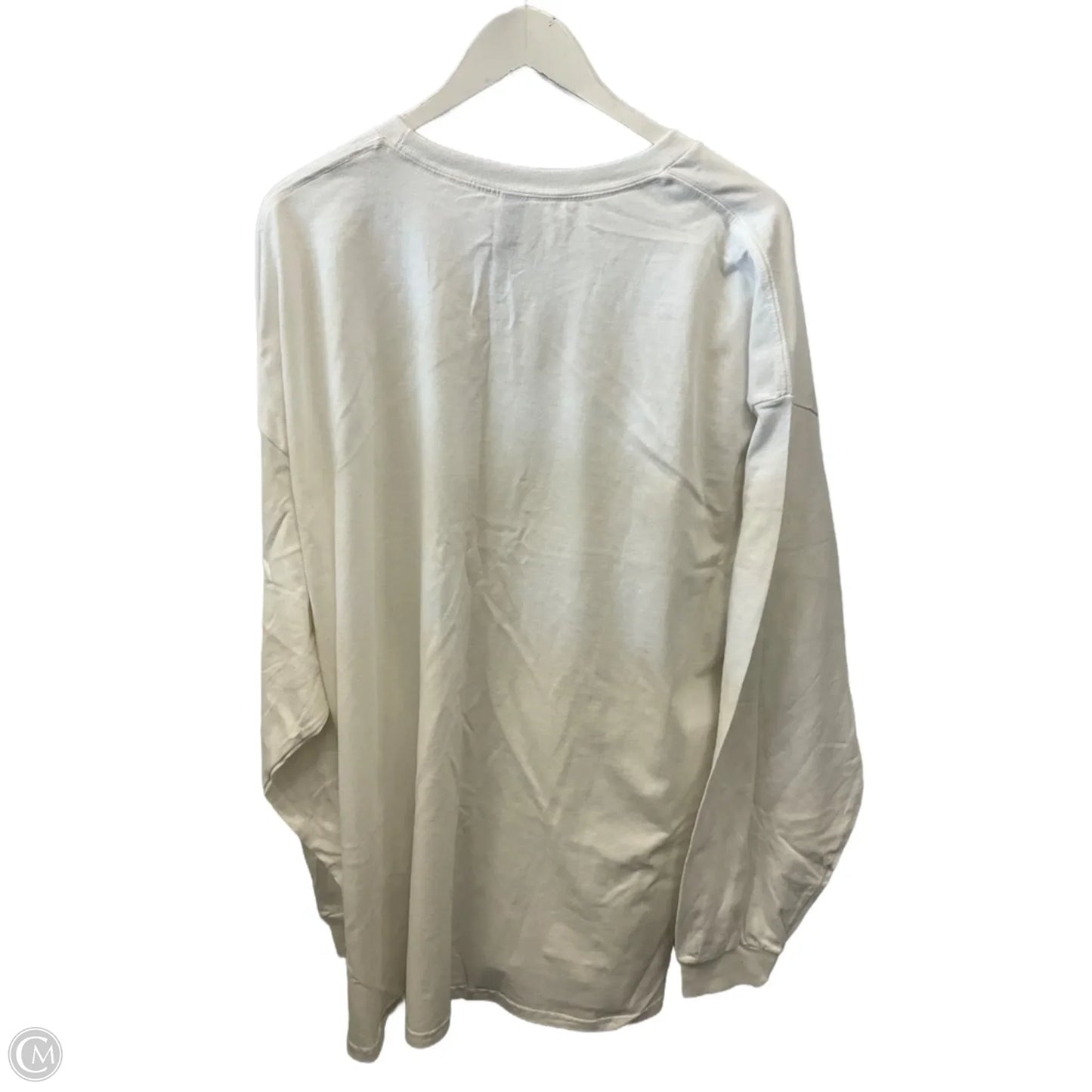 Top Long Sleeve By Gildan In White, Size: 3x