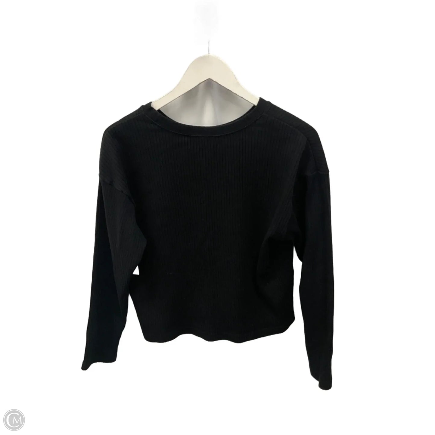 Top Long Sleeve By Time And Tru In Black, Size: M
