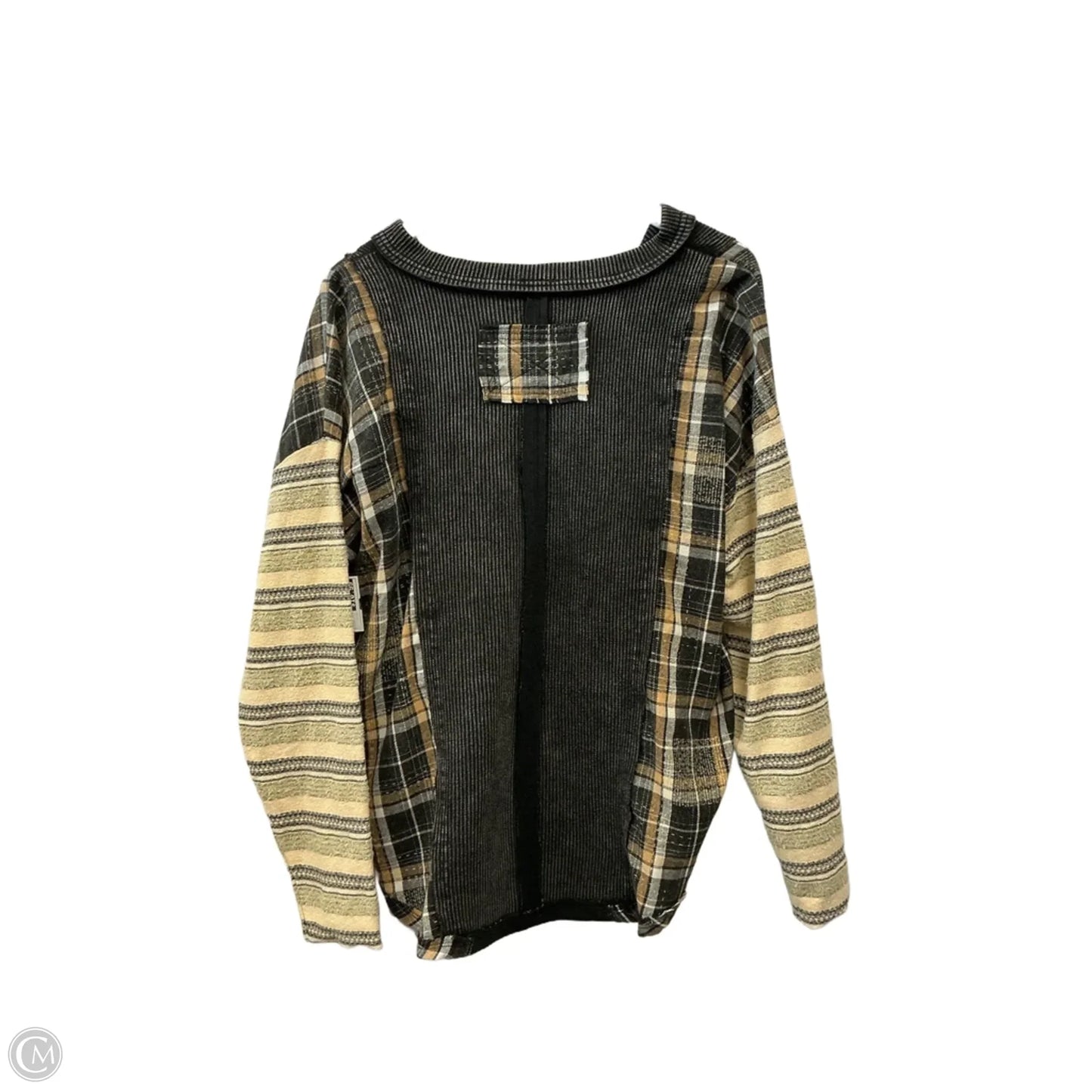 Top Long Sleeve By Bke In Tan, Size: M