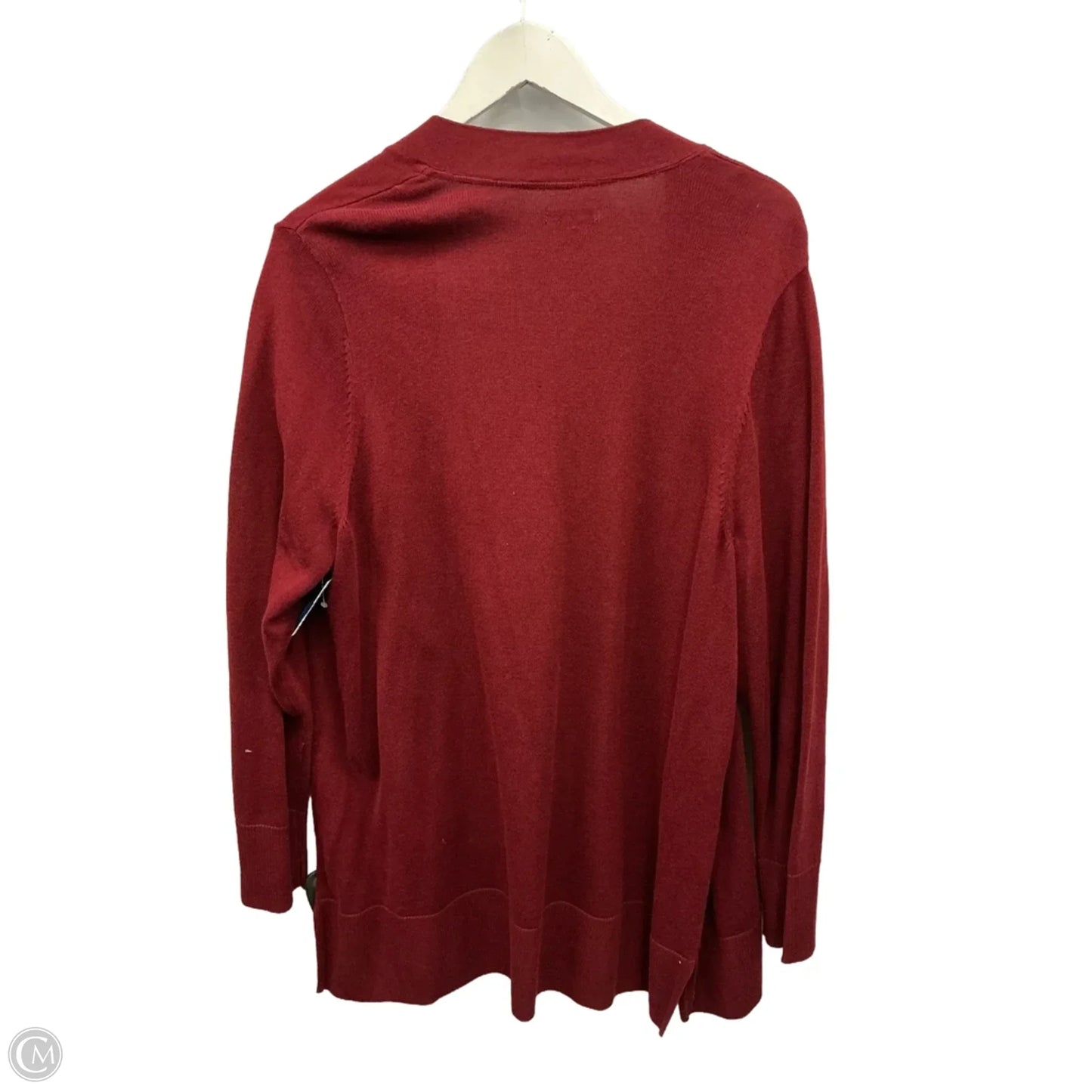 Cardigan By Croft And Barrow In Red, Size: 1x