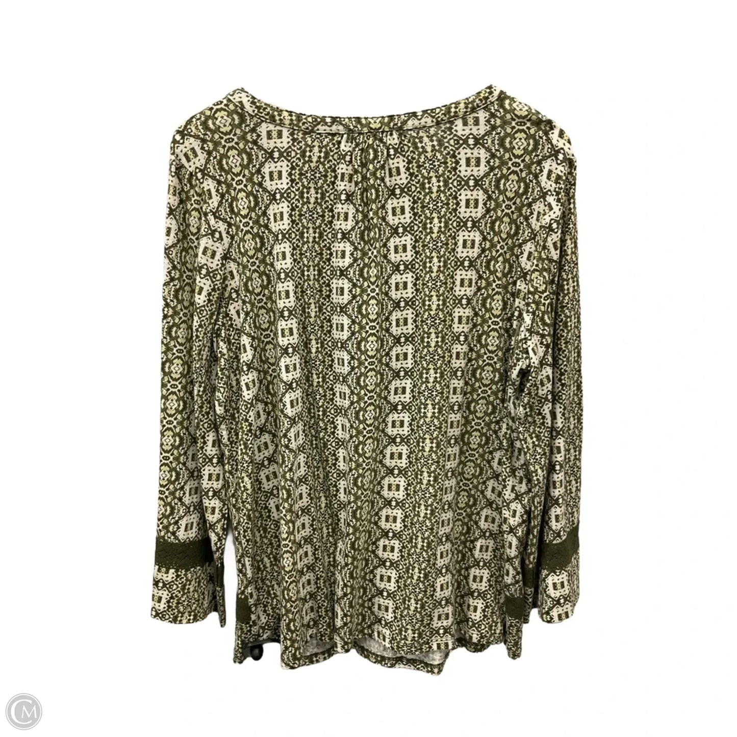 Top Long Sleeve By Westport In Green, Size: 1x