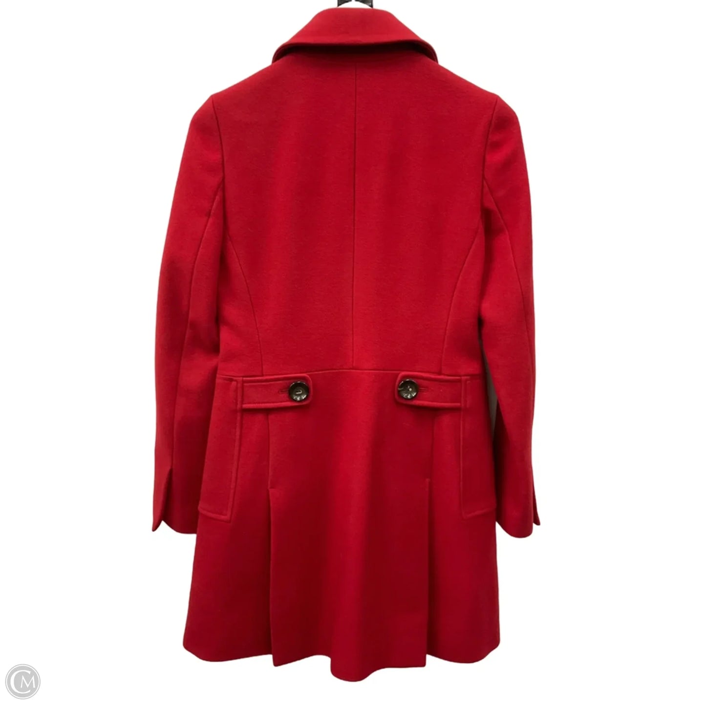 Coat Peacoat By Banana Republic In Red, Size: Xs