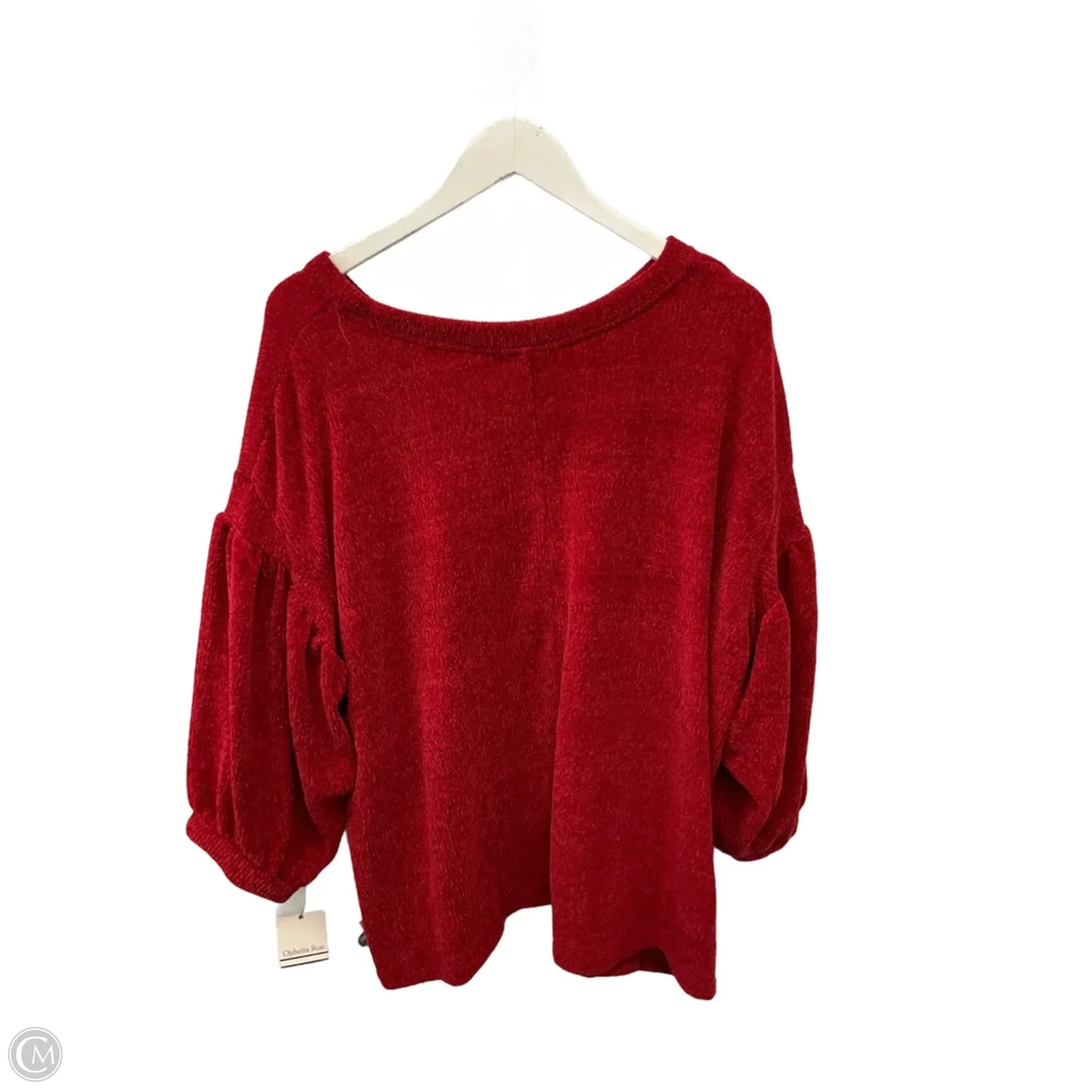 Top Short Sleeve By Ophelia Roe In Red, Size: 3x