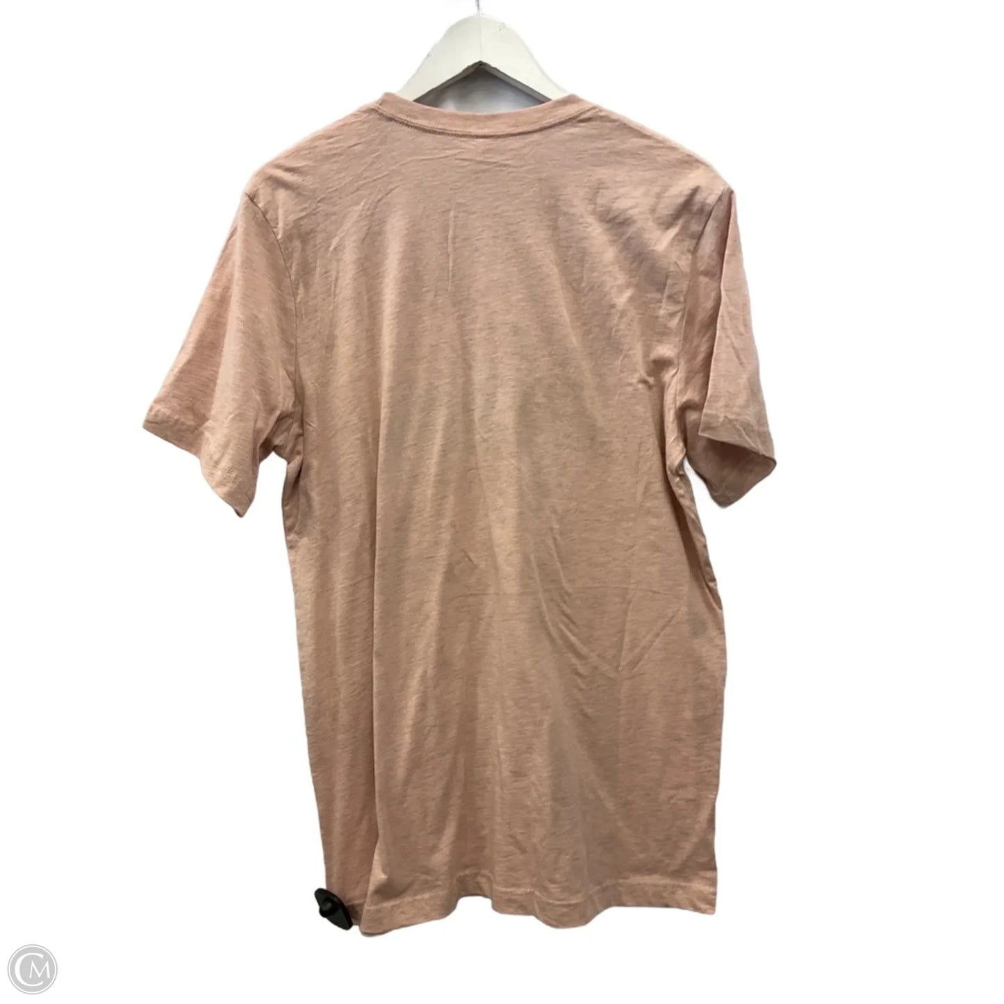 Top Short Sleeve By Canvas In Pink, Size: L