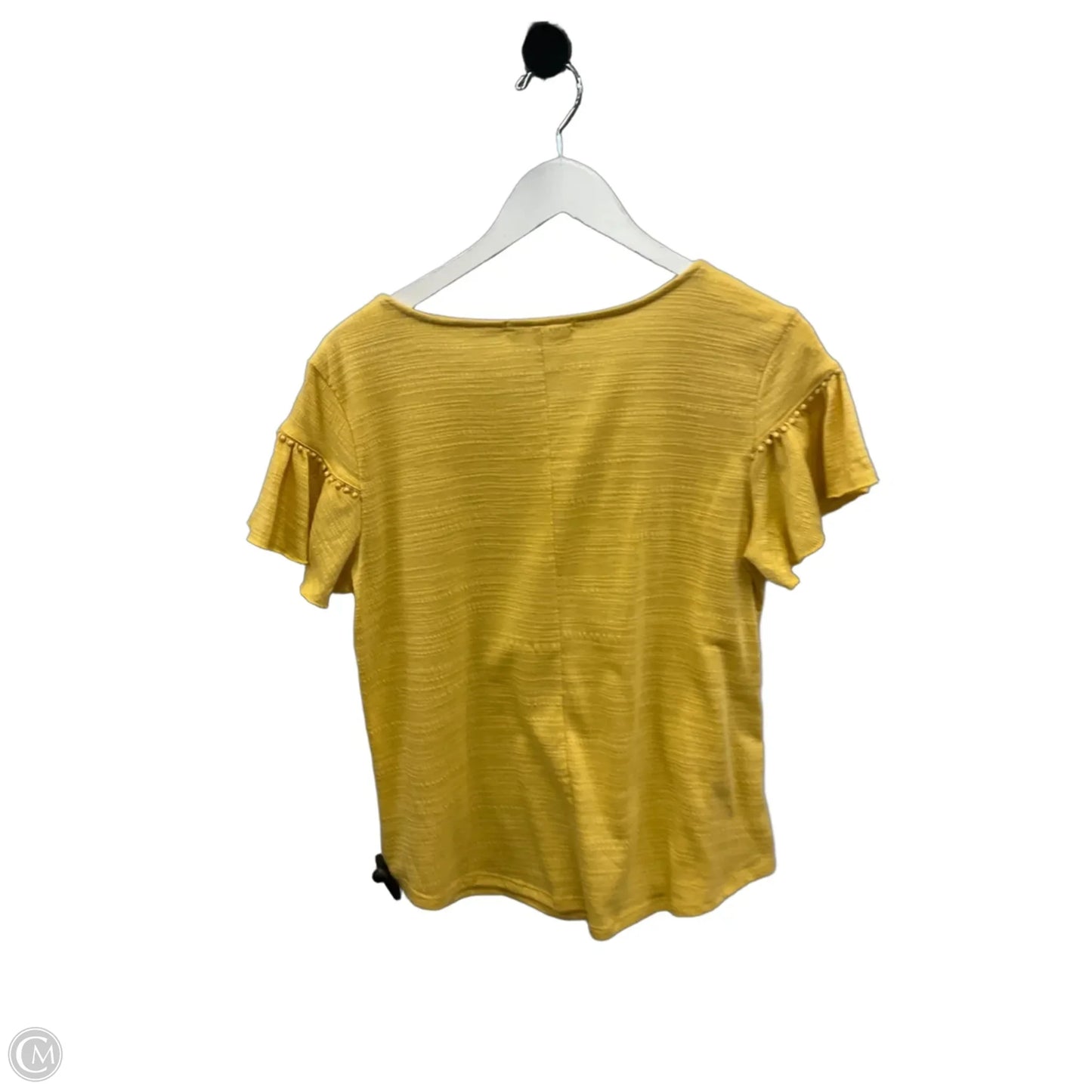 Top Short Sleeve By 89th And Madison In Yellow, Size: M