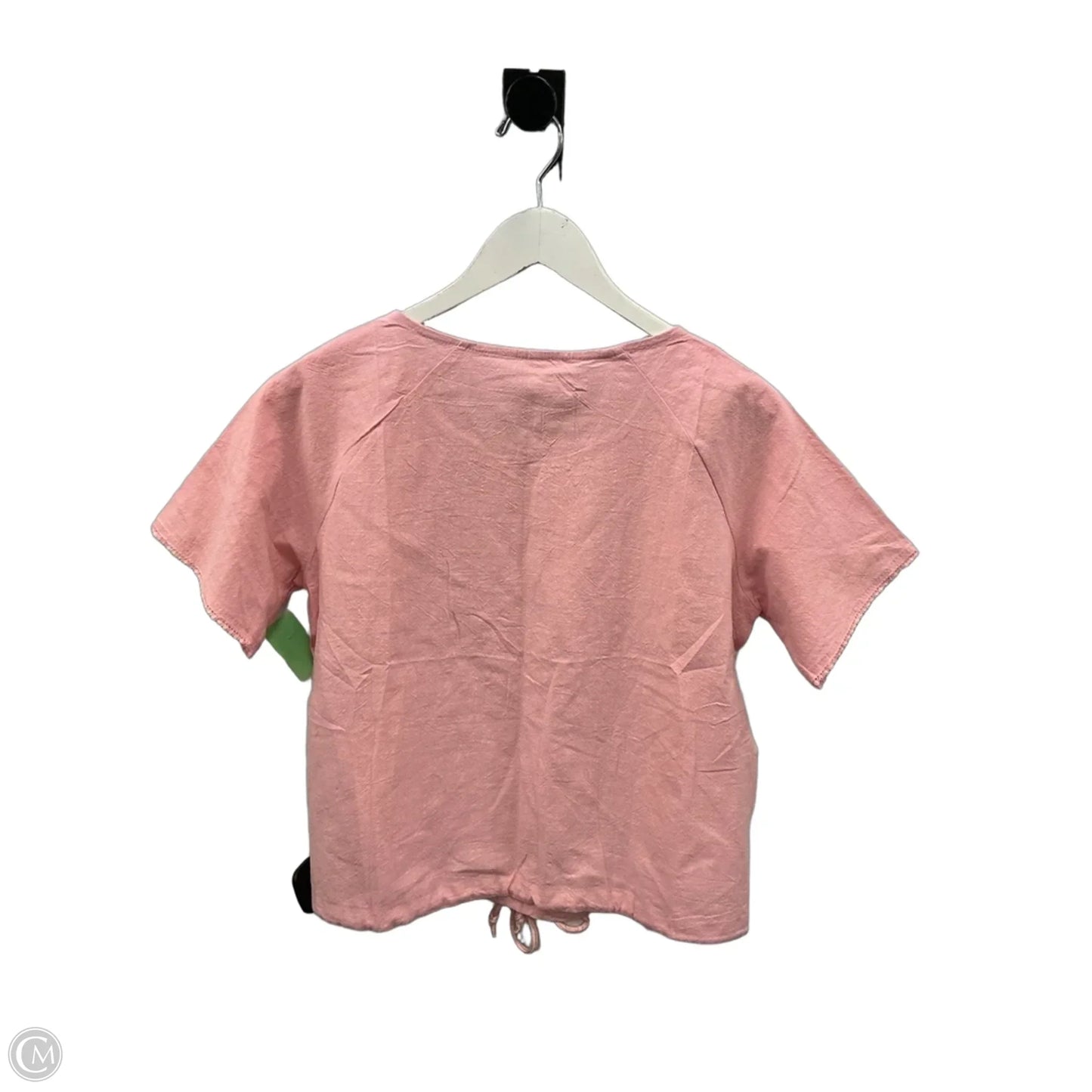 Top Short Sleeve By Cme In Pink, Size: S