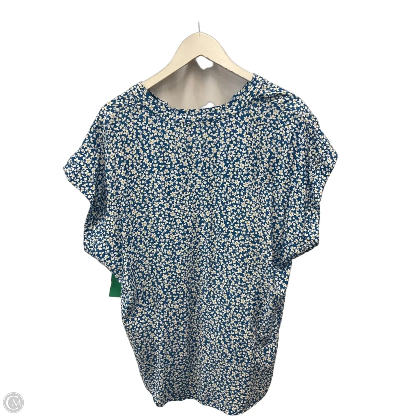 Top Short Sleeve By Cynthia Steffe In Blue, Size: Xl