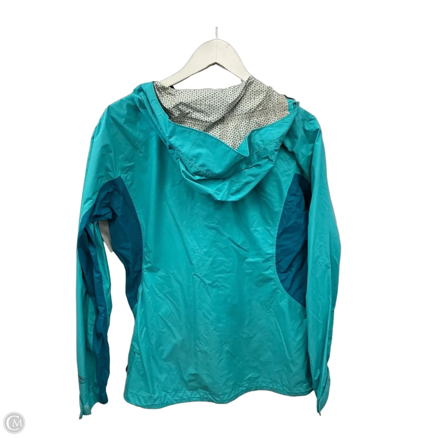 Jacket Windbreaker By Columbia In Green, Size: M