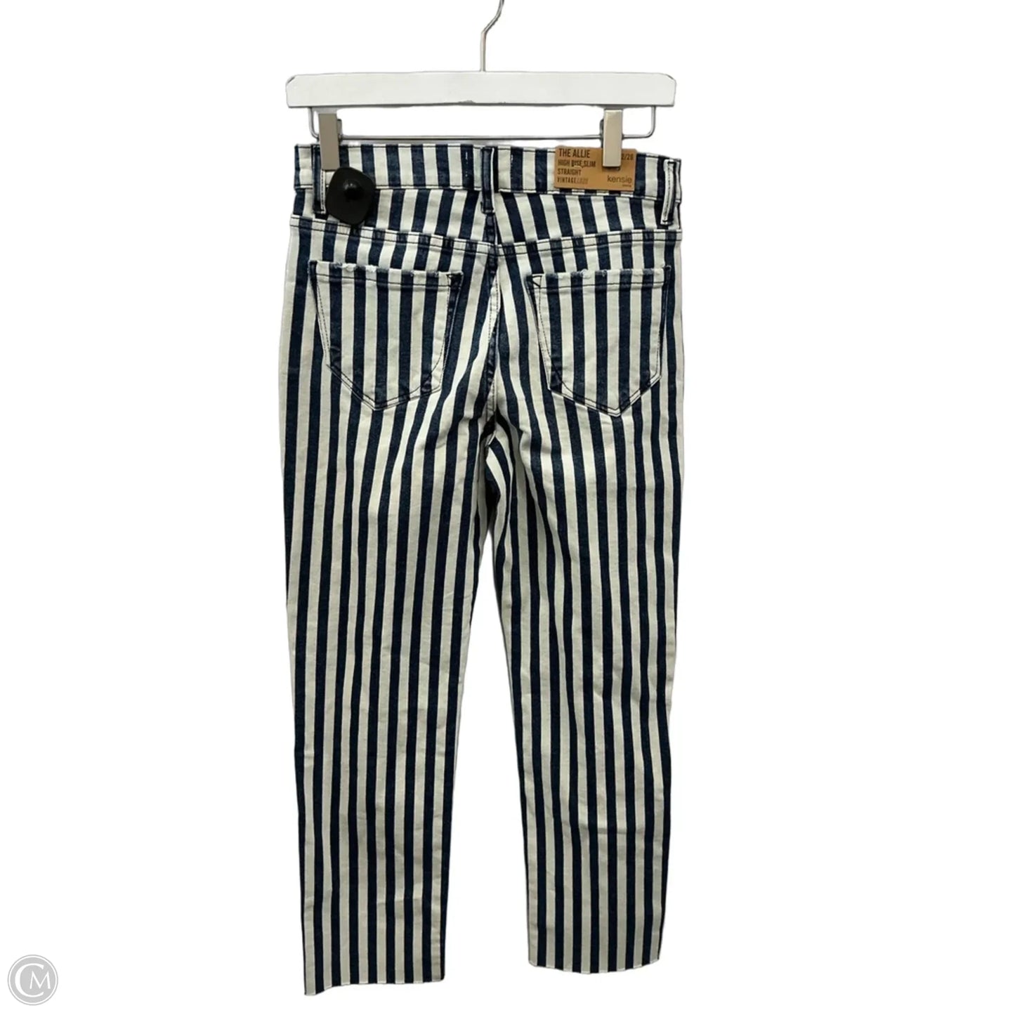 Jeans Straight By Kensie In Striped Pattern, Size: 2
