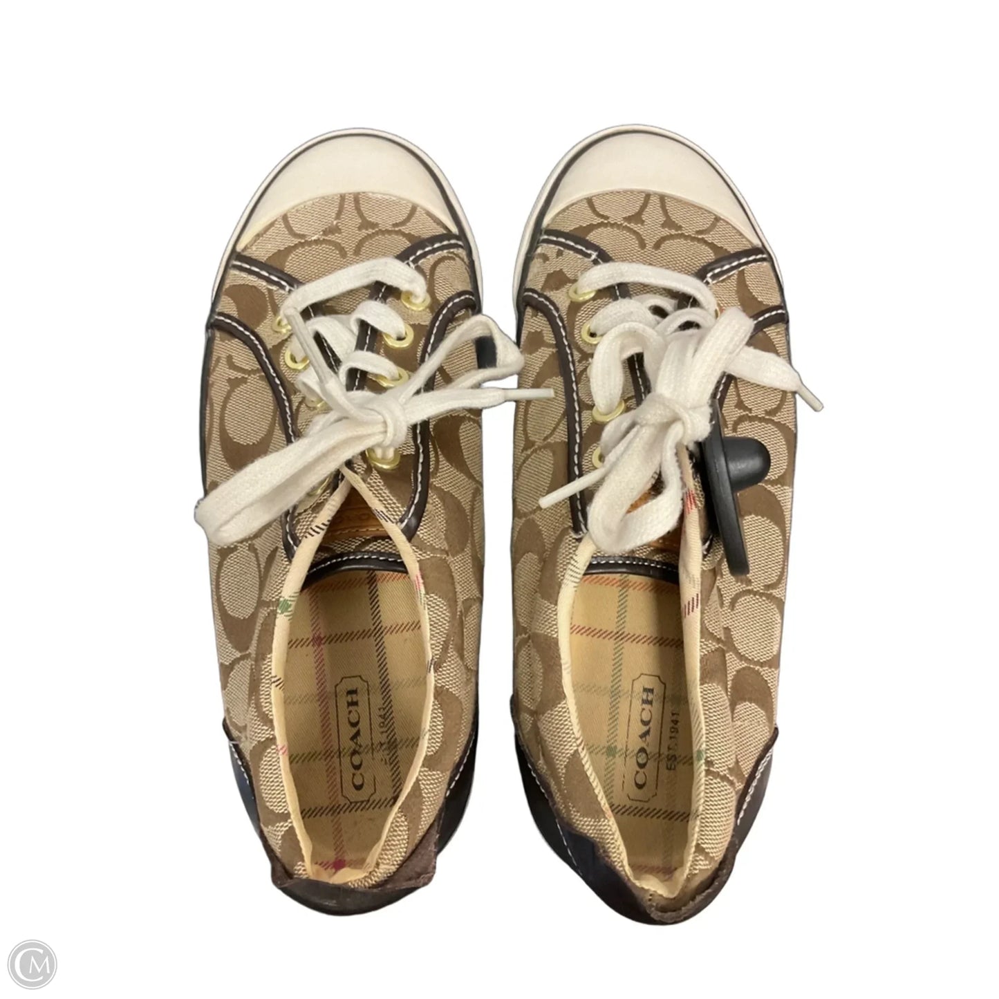 Shoes Designer By Coach In Brown, Size: 8