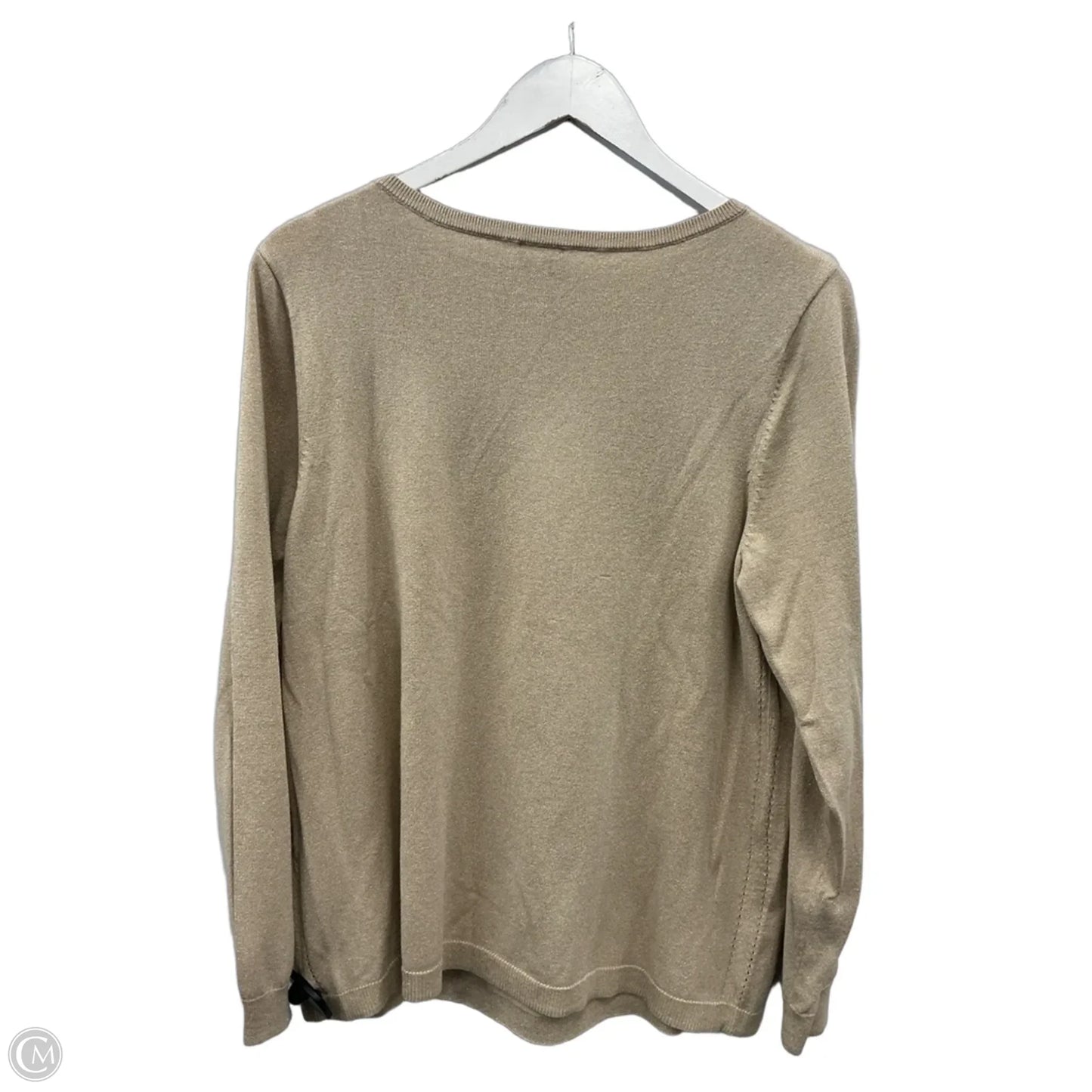 Top Long Sleeve By Chicos In Gold, Size: L