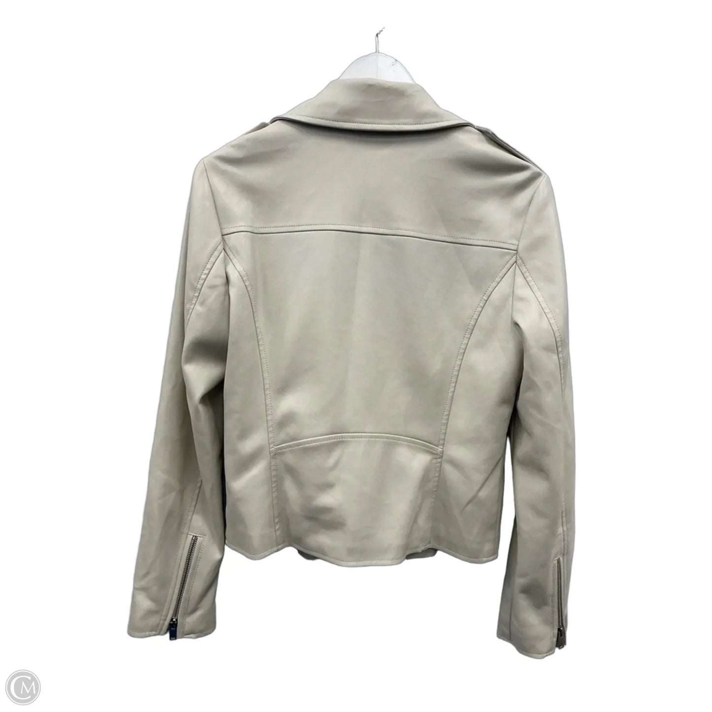 Jacket Moto By Bagatelle In Cream, Size: M