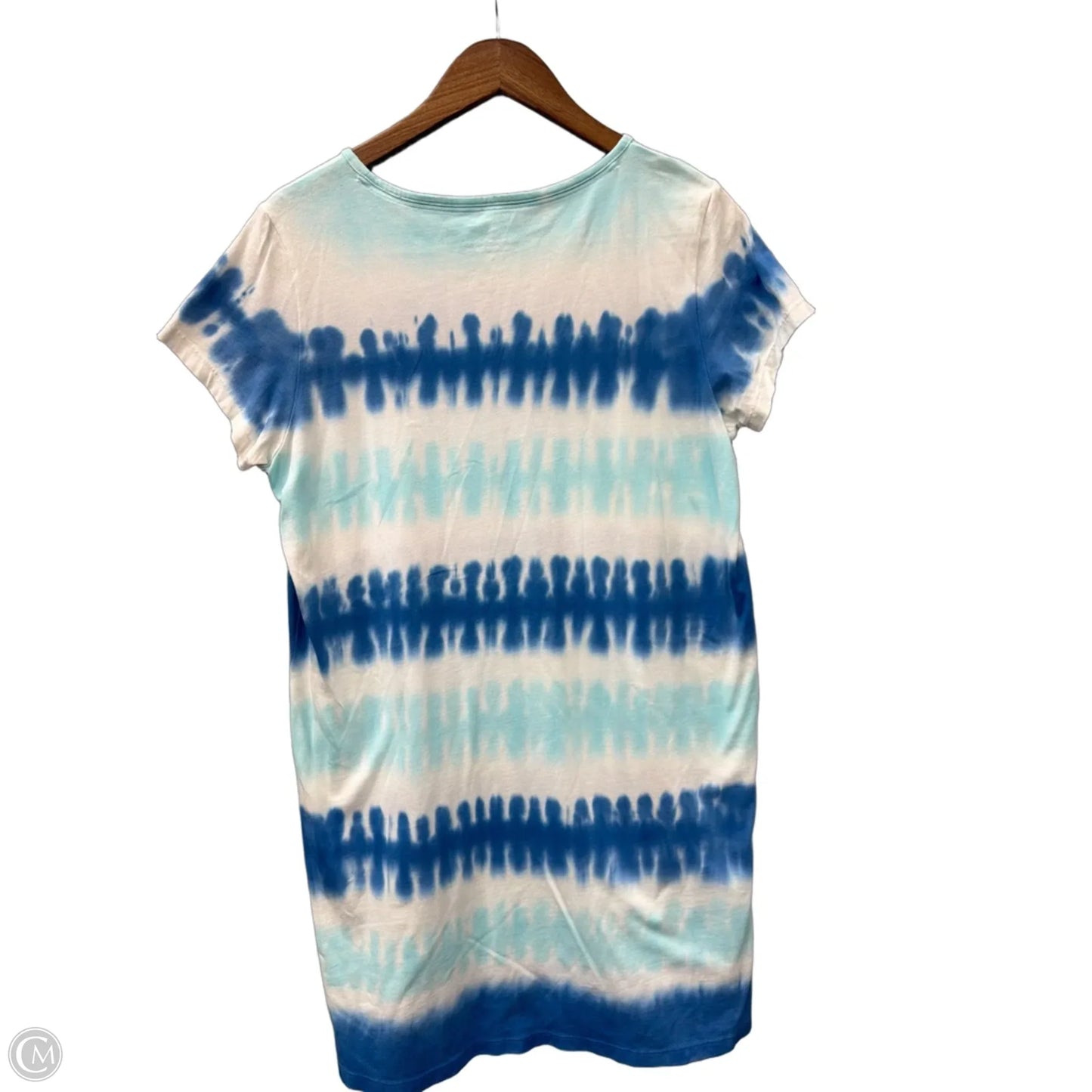Dress Casual Midi By Vineyard Vines In Tie Dye Print, Size: L