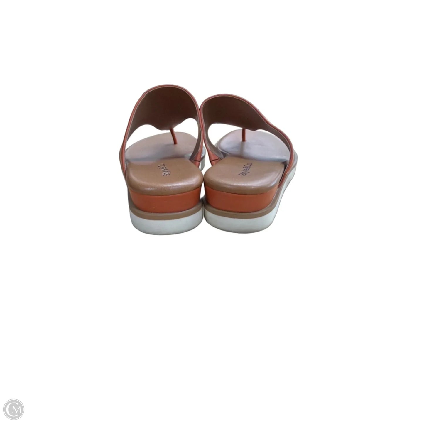 Sandals Flats By Style And Company In Orange, Size: 6