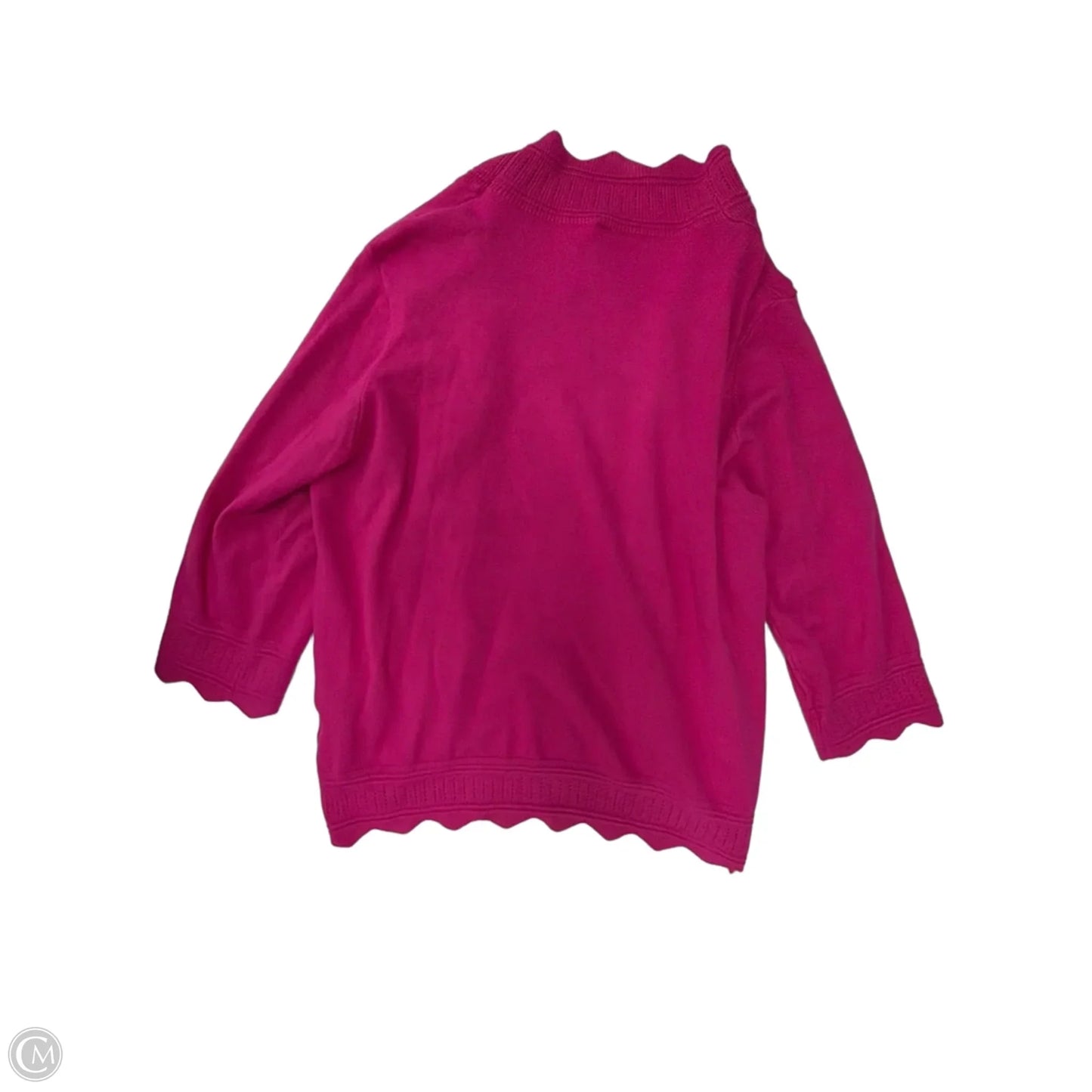 Sweater Cardigan By Clothes Mentor In Pink, Size: L