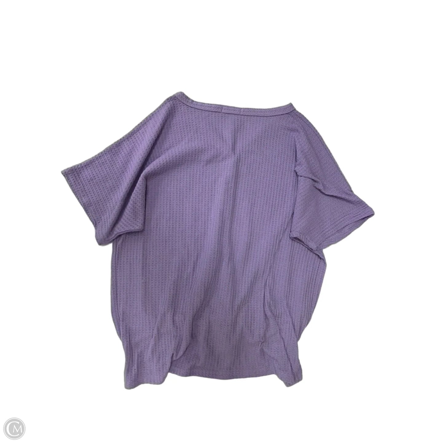 Top Short Sleeve By Miholl In Purple, Size: L