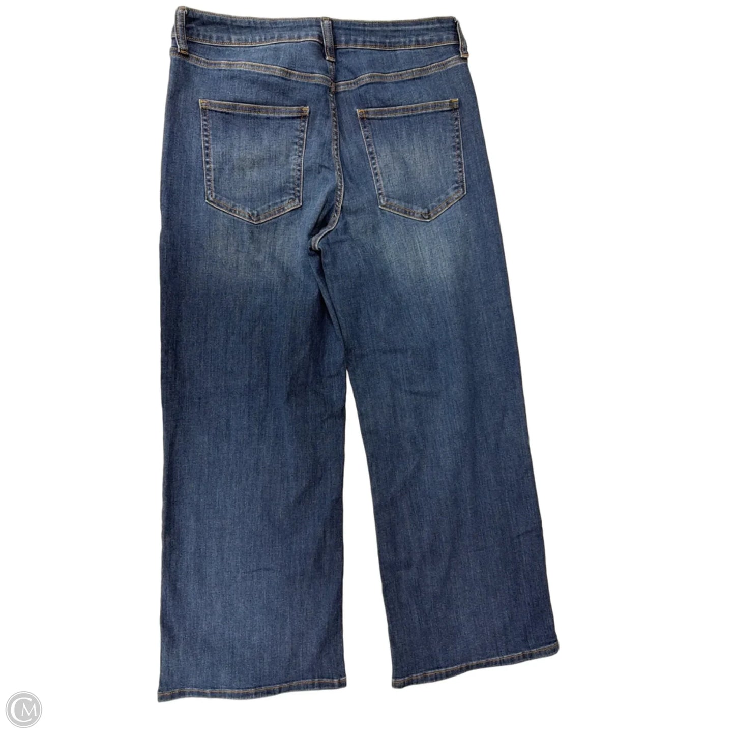 Jeans Wide Leg By Clothes Mentor In Blue Denim, Size: 12