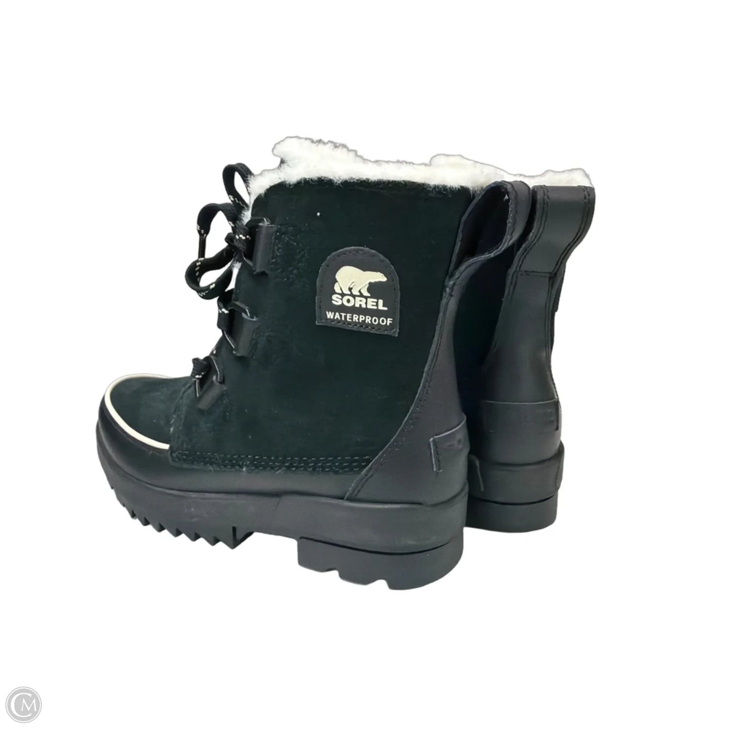 Boots Snow By Sorel In Black & Cream, Size: 7