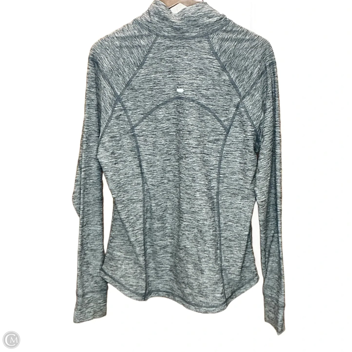 Athletic Top Long Sleeve Collar By Old Navy In Grey, Size: Xl