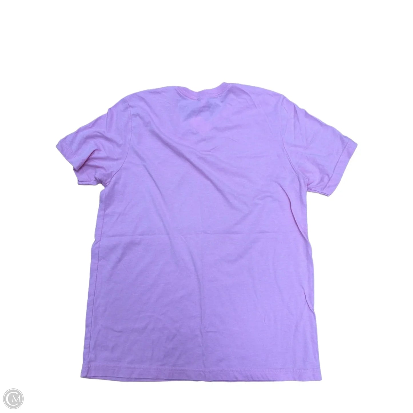 Top Short Sleeve By Bella + Canvas In Pink, Size: L