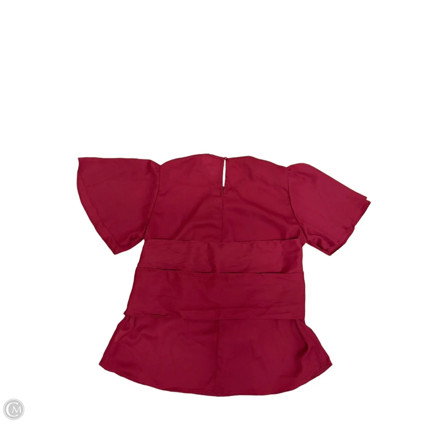 Top Short Sleeve By Clothes Mentor In Maroon, Size: L