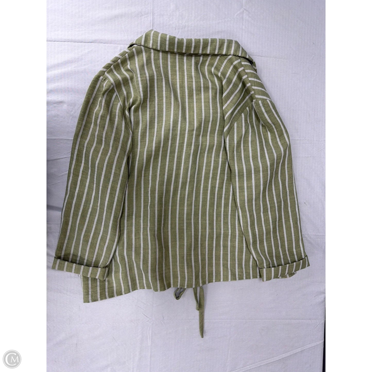 Top Long Sleeve By Nycc In Striped Pattern, Size: L