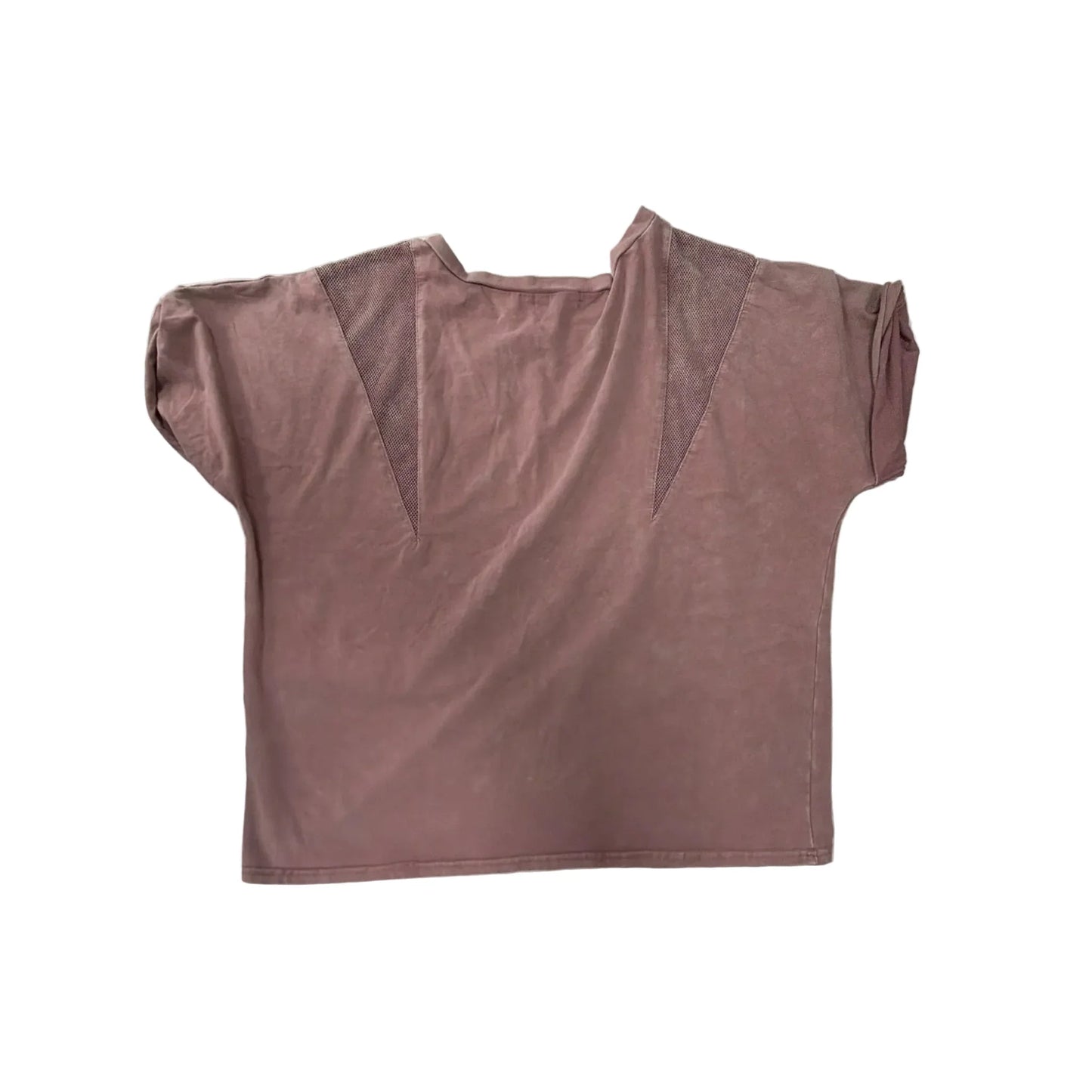 Top Short Sleeve By Gilded Intent In Purple, Size: L