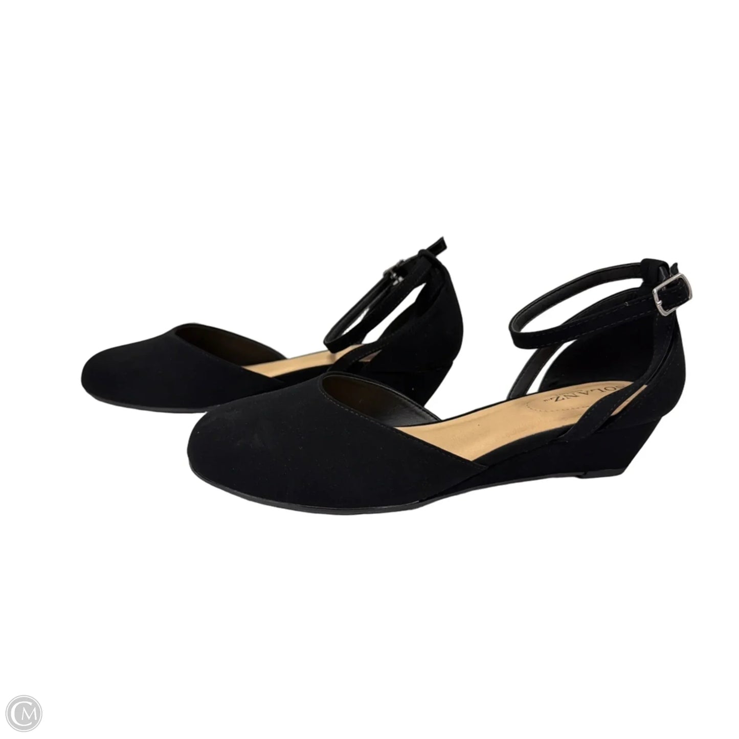 Shoes Flats By Solanz In Black, Size: 9.5