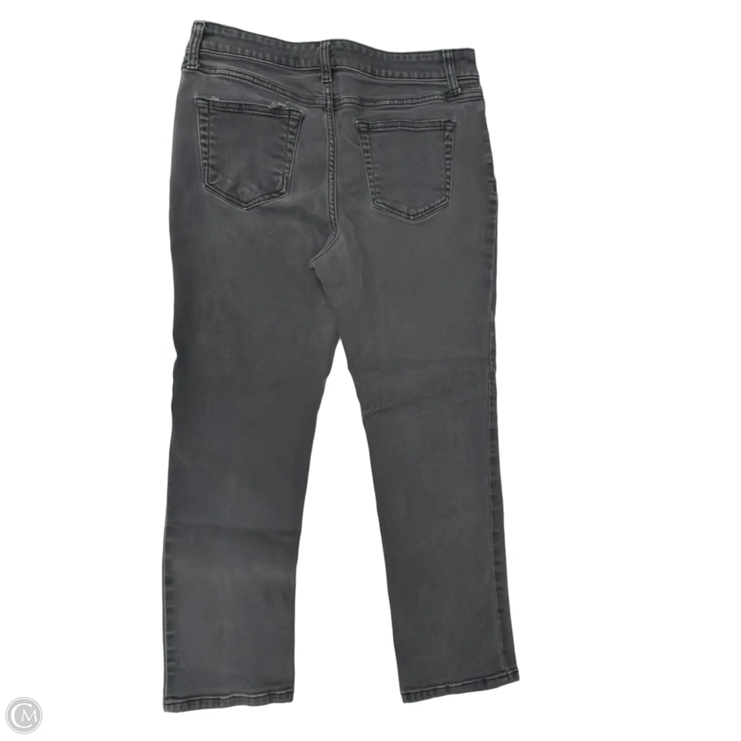 Jeans Straight By St Johns Bay In Grey Denim, Size: 10