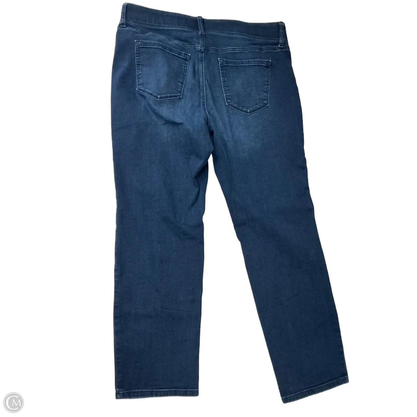 Jeans Straight By Nine West Apparel In Blue Denim, Size: 18