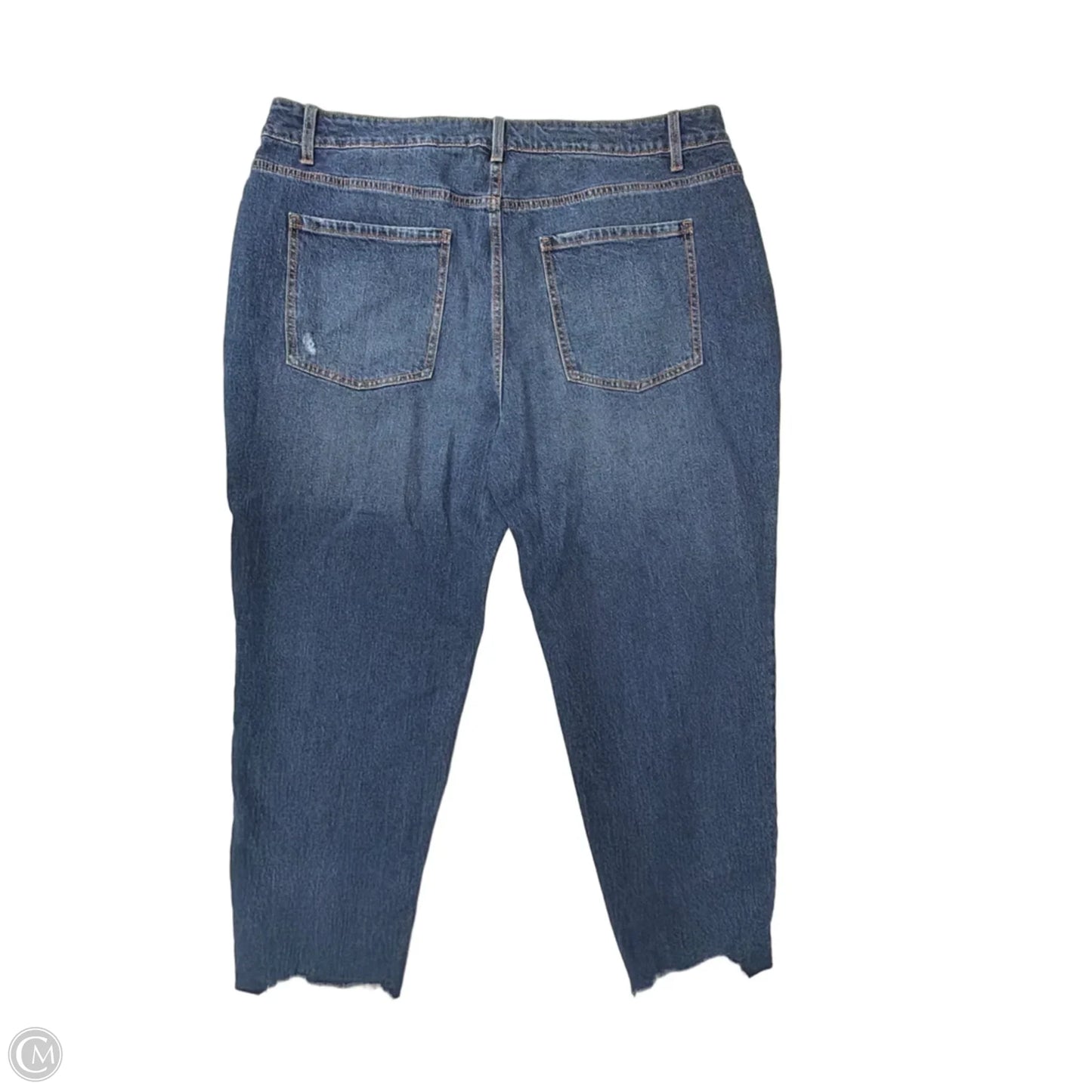 Jeans Straight By Time And Tru In Blue Denim, Size: 20
