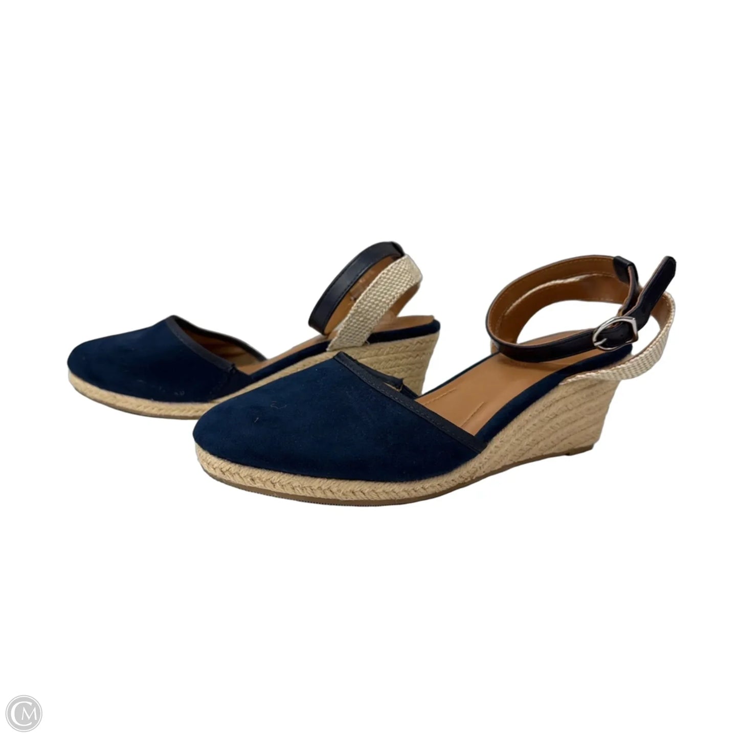 Shoes Heels Wedge By Style And Company In Blue, Size: 10