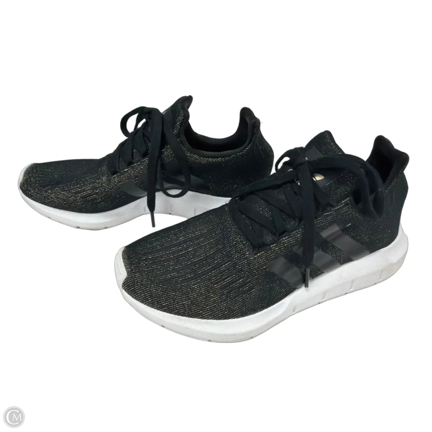 Shoes Athletic By Adidas In Black & Gold, Size: 7