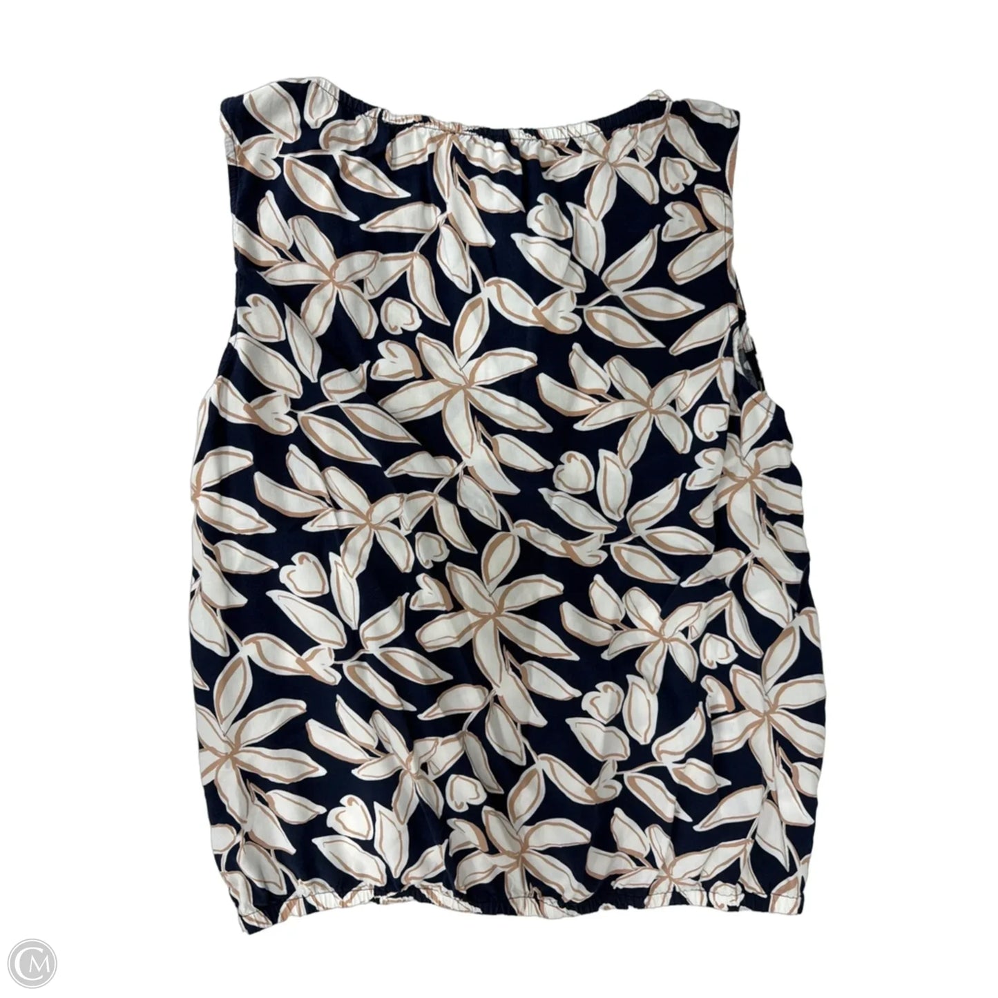 Top Sleeveless By Loft In Floral Print, Size: L
