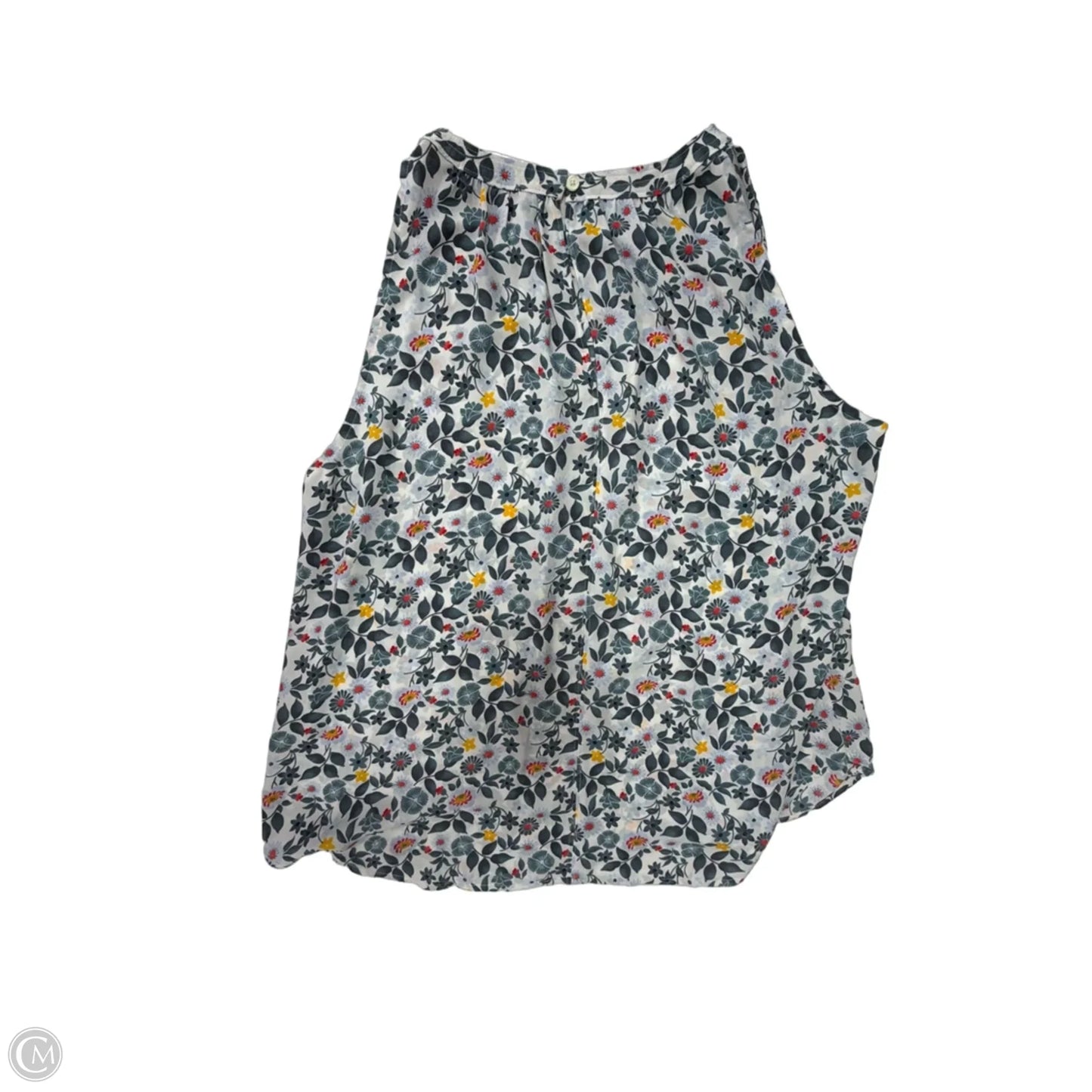Top Sleeveless By Loft In Floral Print, Size: M