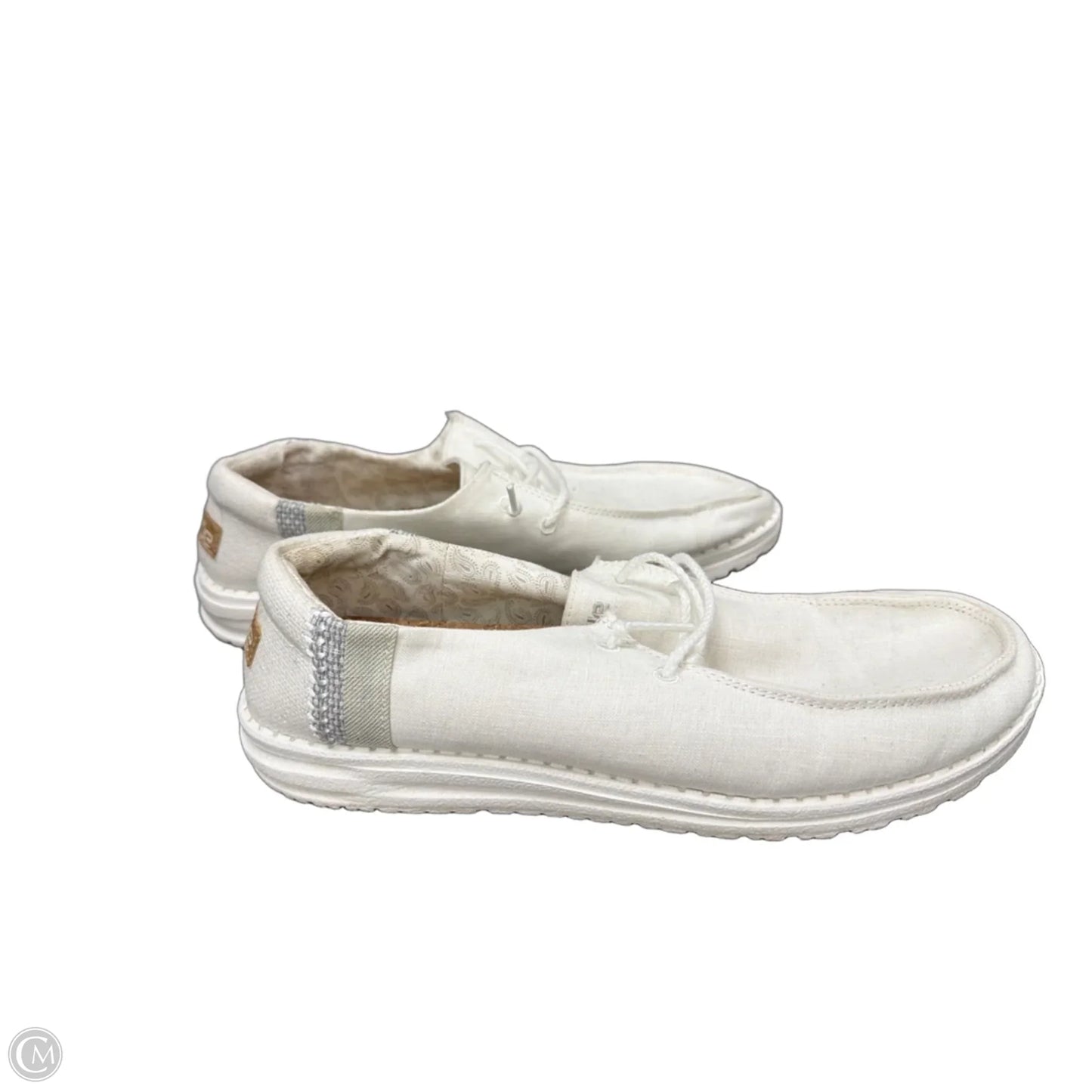 Shoes Flats By Hey Dude In White, Size: 10
