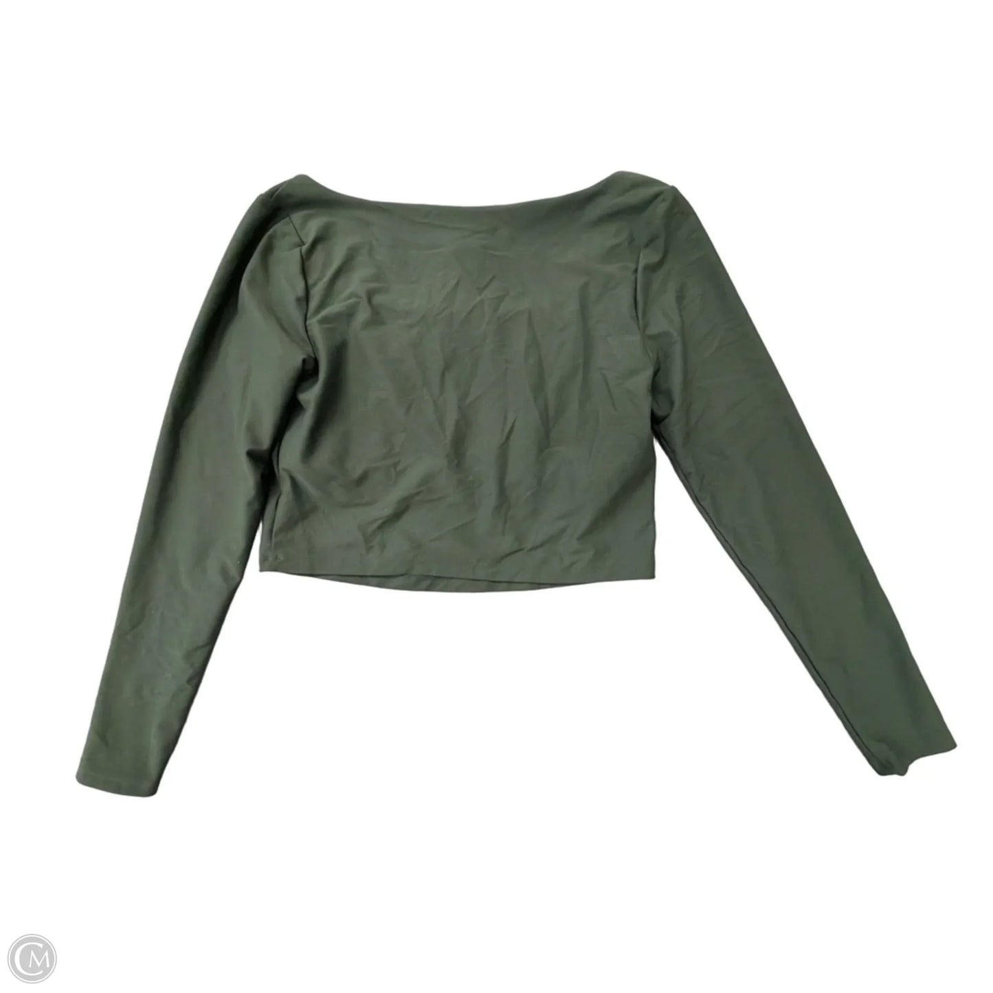 Athletic Top Long Sleeve Crewneck By Old Navy In Green, Size: L