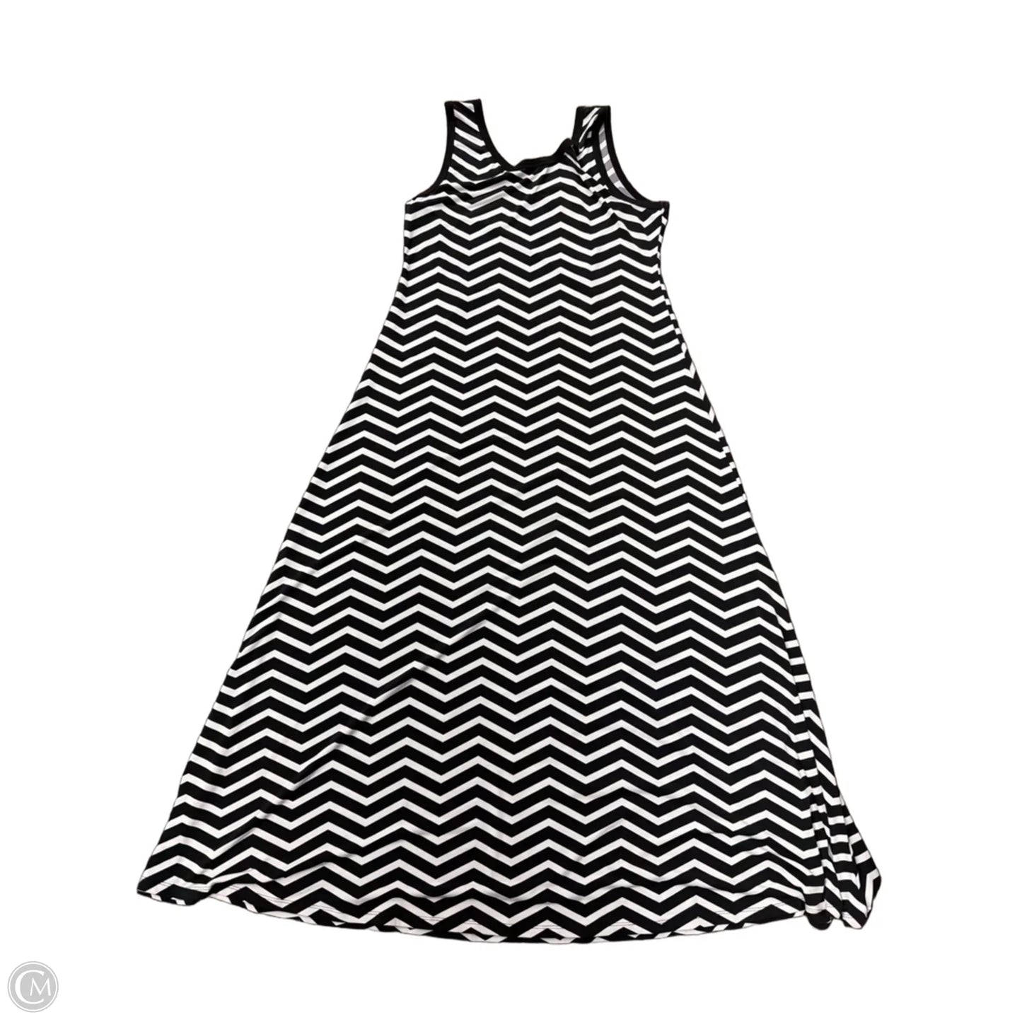 Dress Casual Maxi By Calvin Klein In Striped Pattern, Size: Xl