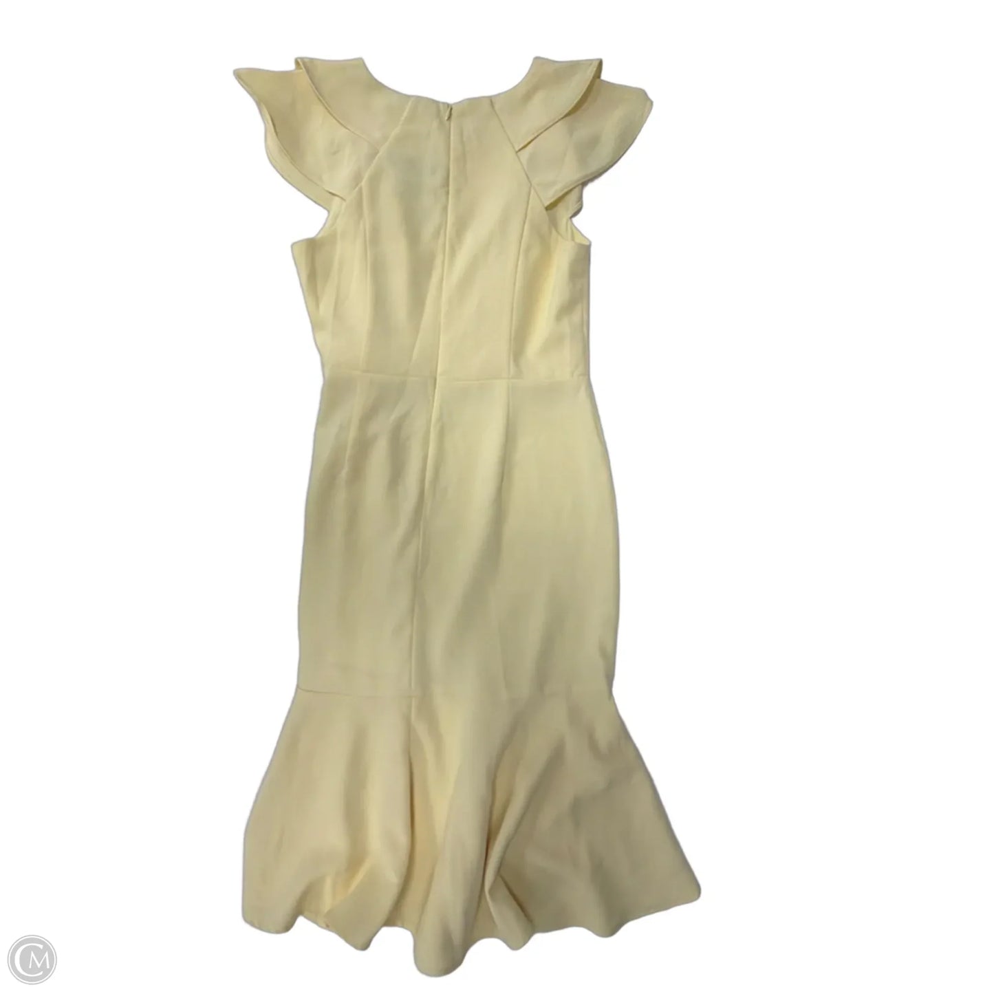Dress Casual Midi By Banana Republic In Yellow, Size: Xs