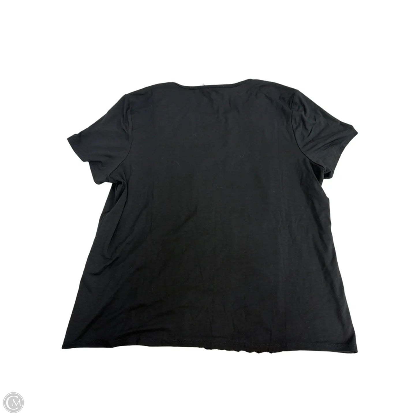 Top Short Sleeve By Chicos In Black, Size: Xl
