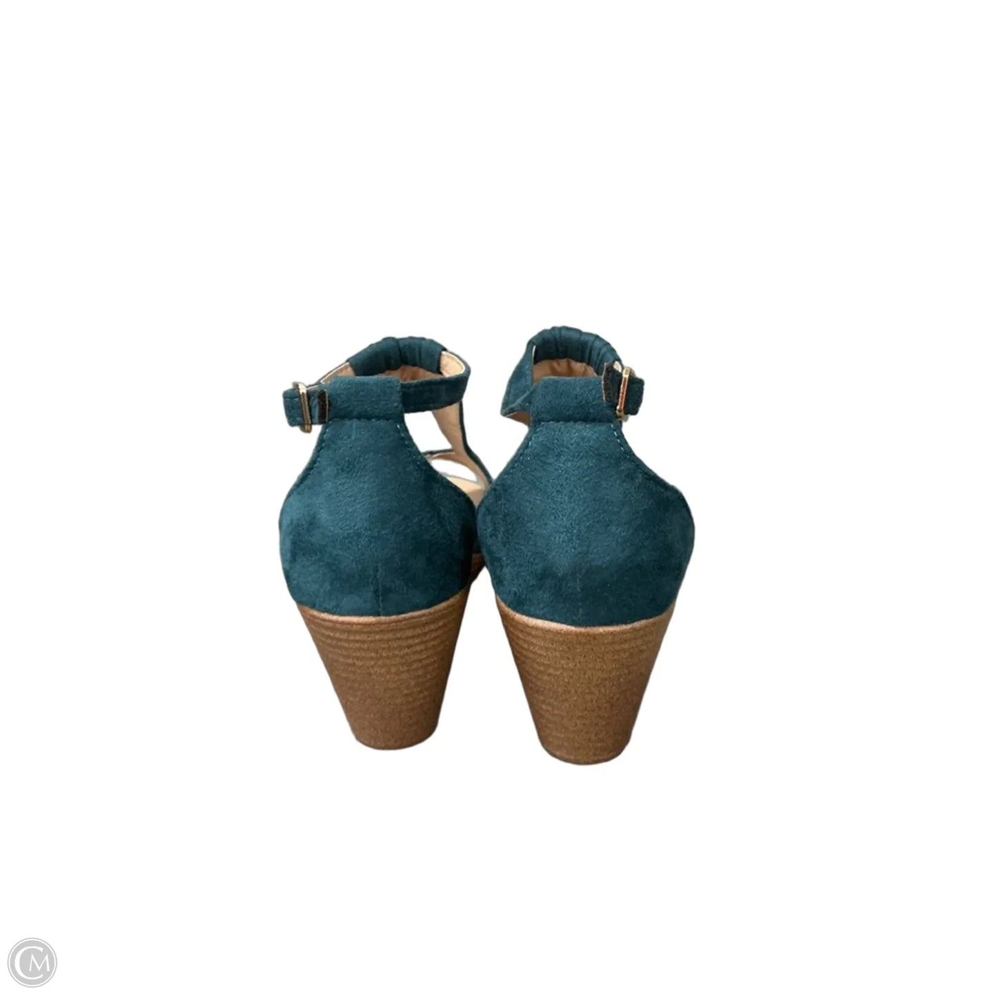 Shoes Heels Wedge By Journee In Blue, Size: 8