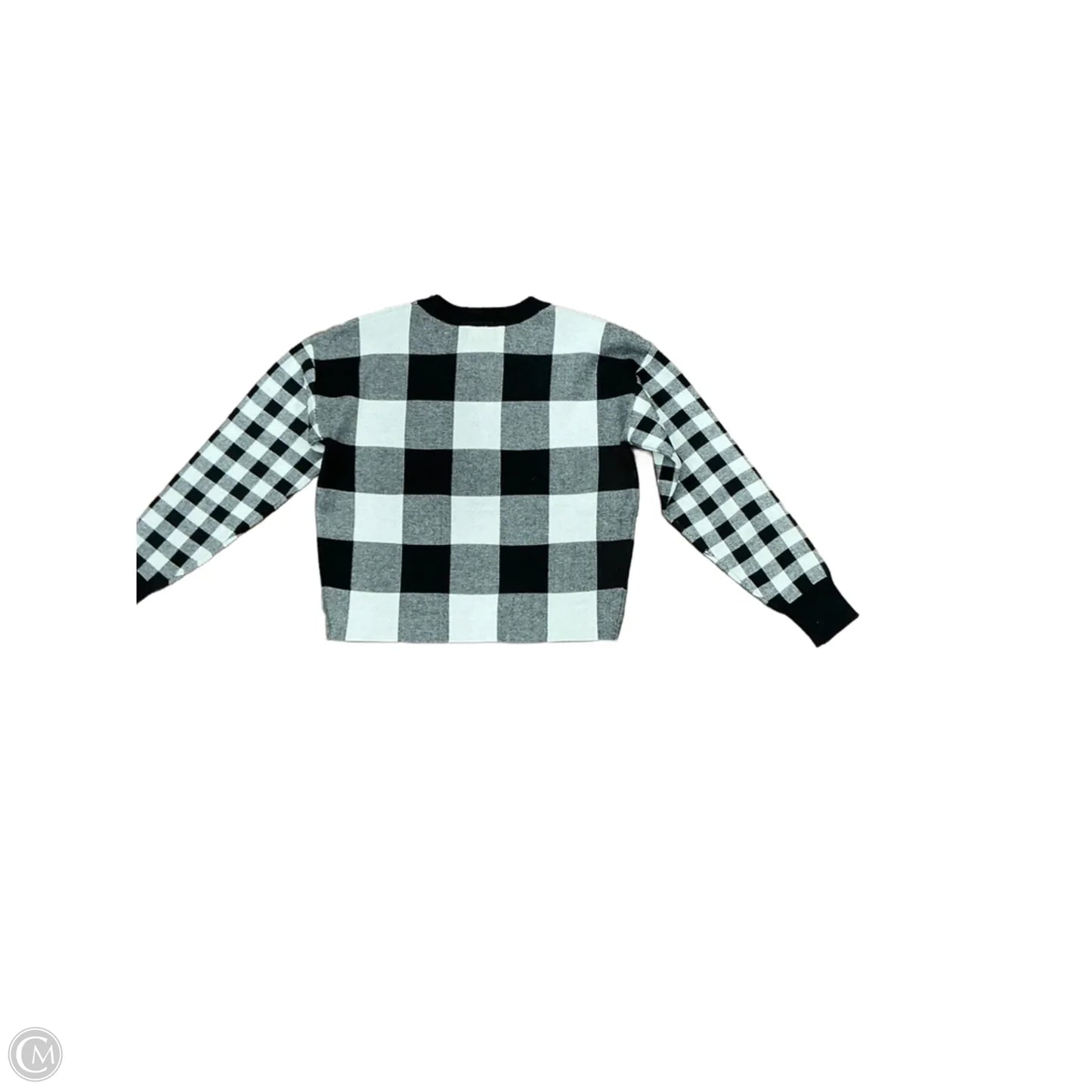 Top Long Sleeve By Rachel Zoe In Checkered Pattern, Size: S