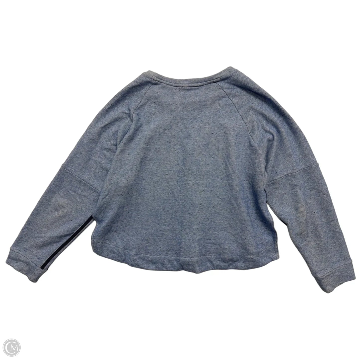 Athletic Top Long Sleeve Crewneck By Adidas In Blue, Size: Xl